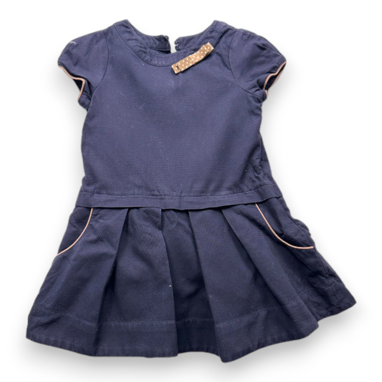 JACADI - Navy blue dress - 4 years