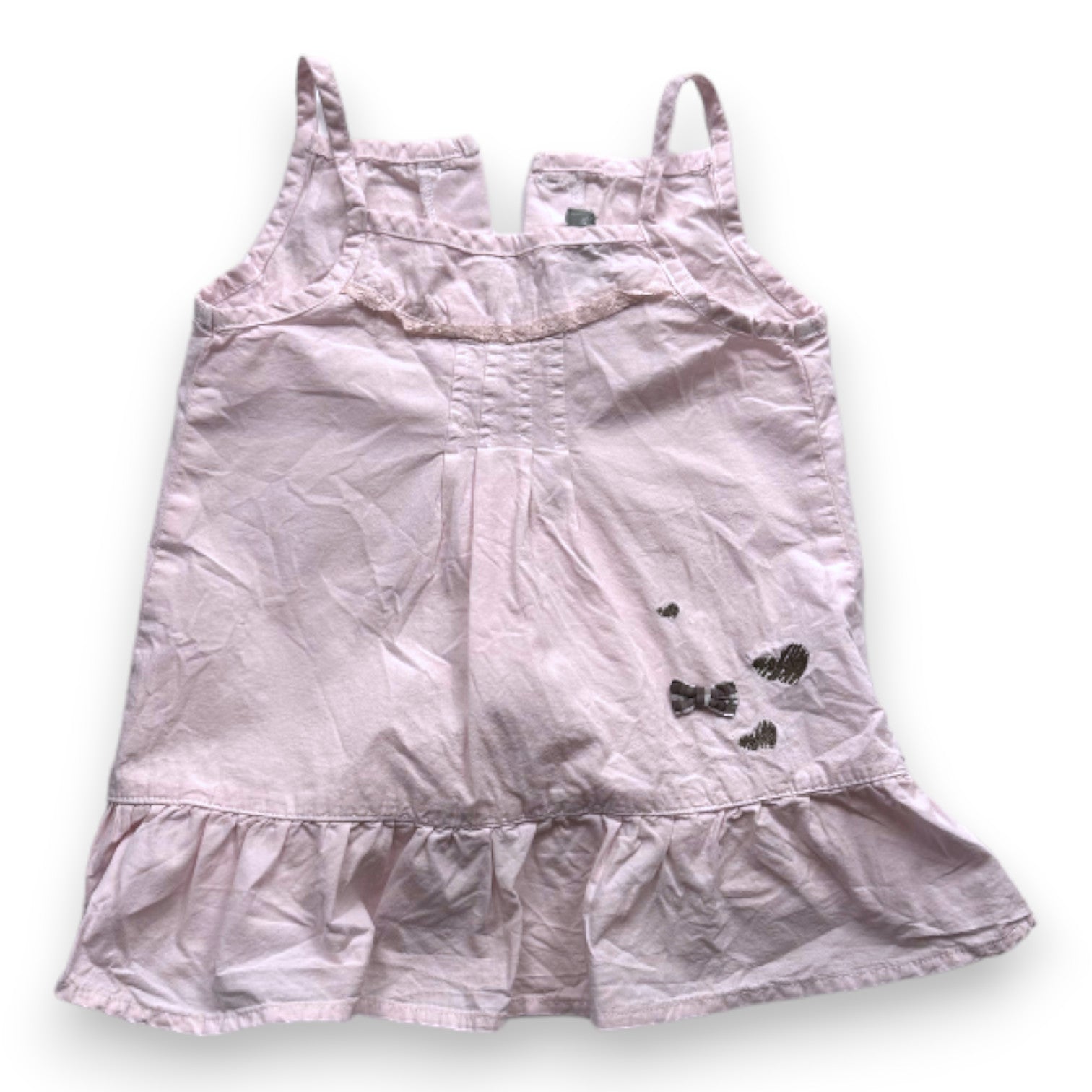 MINIMAN - Pink dress with straps - 18 months