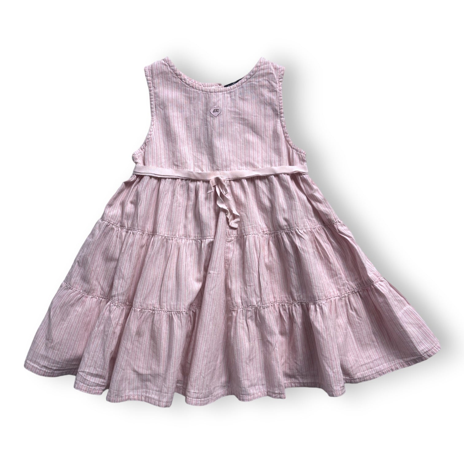 LILI GAUFRETTE - Gestreiftes rosa Kleid - 2 Jahre