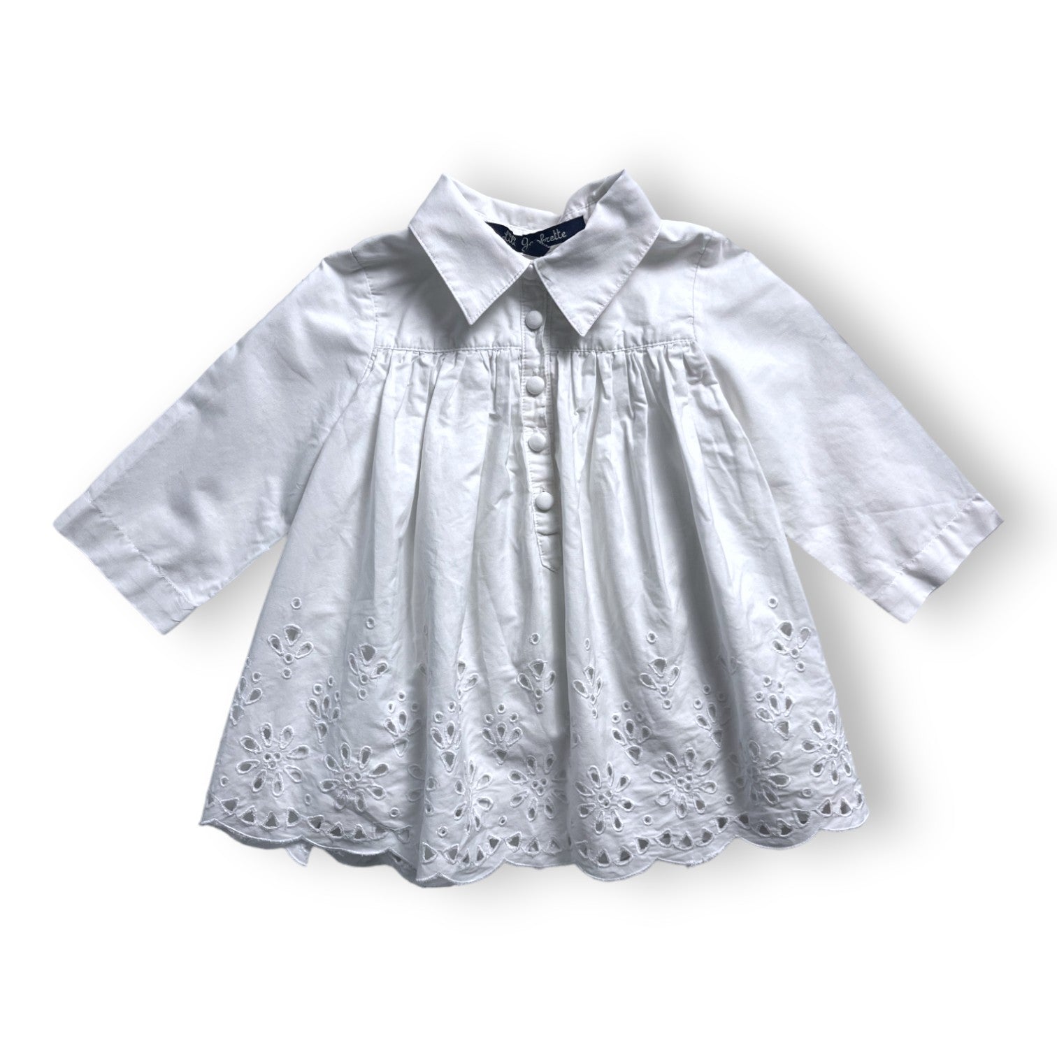 LILI GAUFRETTE - Weißes Kleid mit Spitzendetails - 2 Jahre