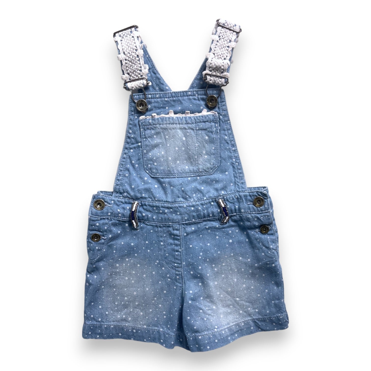 IKKS - Denim and lace dungarees - 4 years