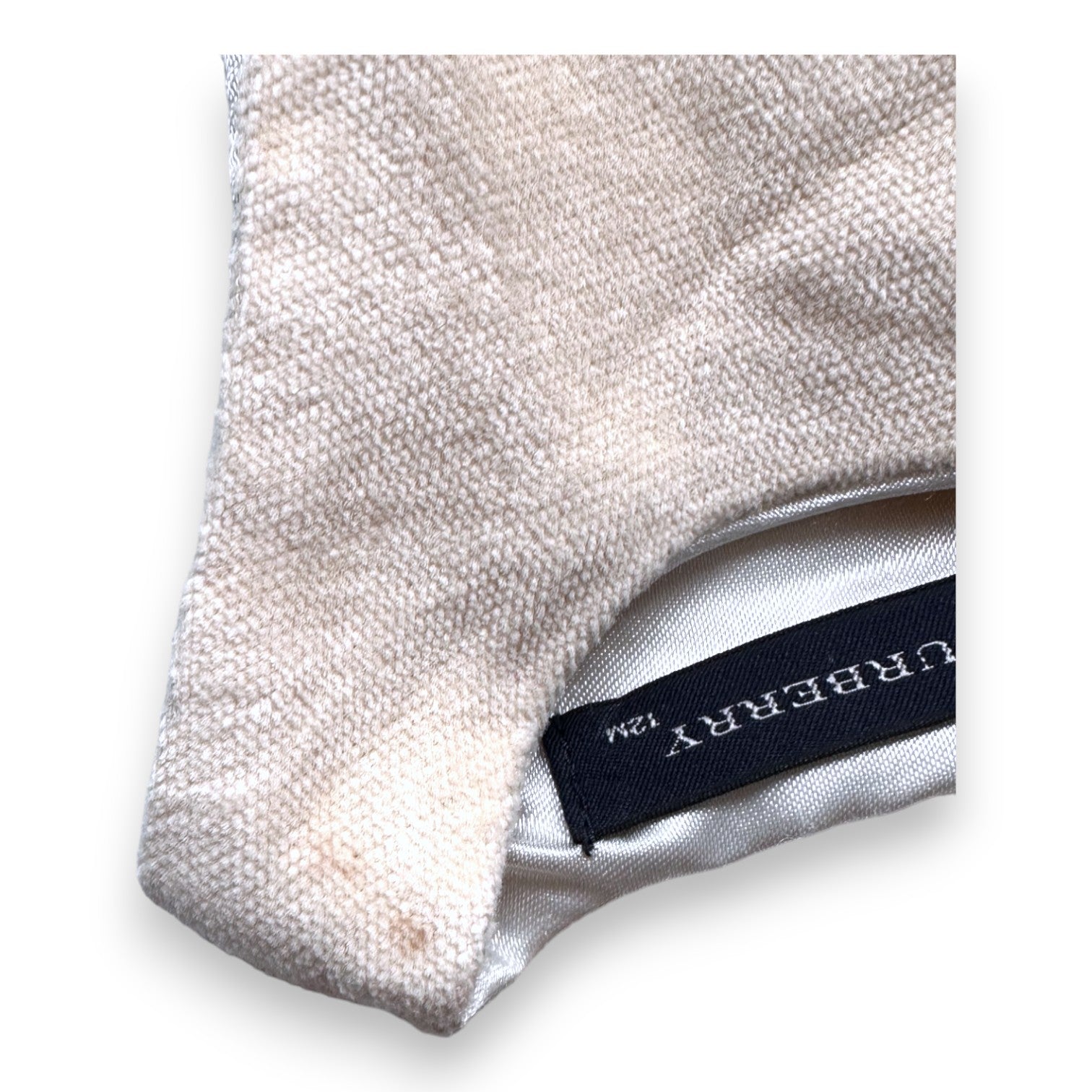 BURBERRY - Beige velvet dress - 12 months