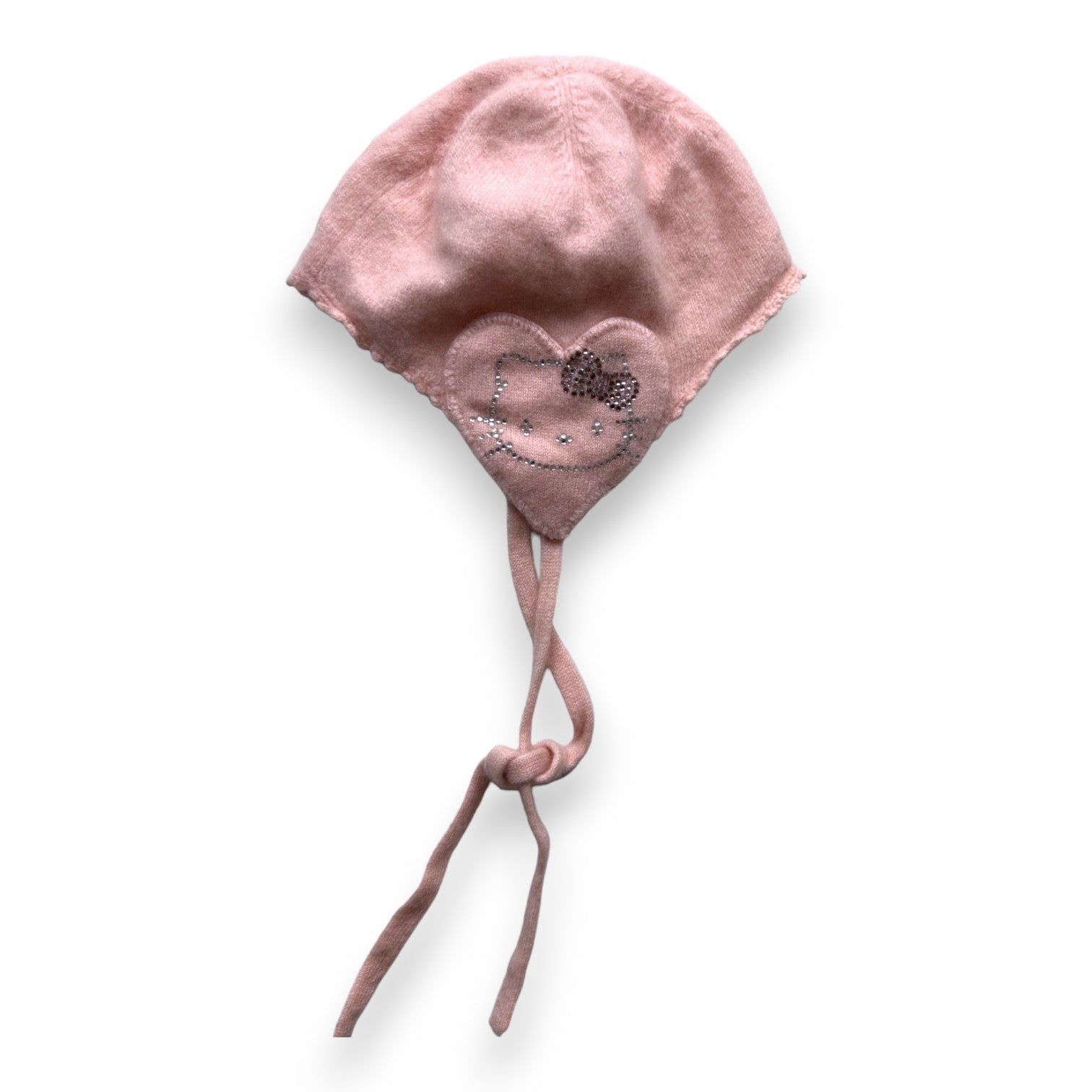VICTORIA COUTURE - Bonnet en cachemire rose Helo Kitty - 12 mois