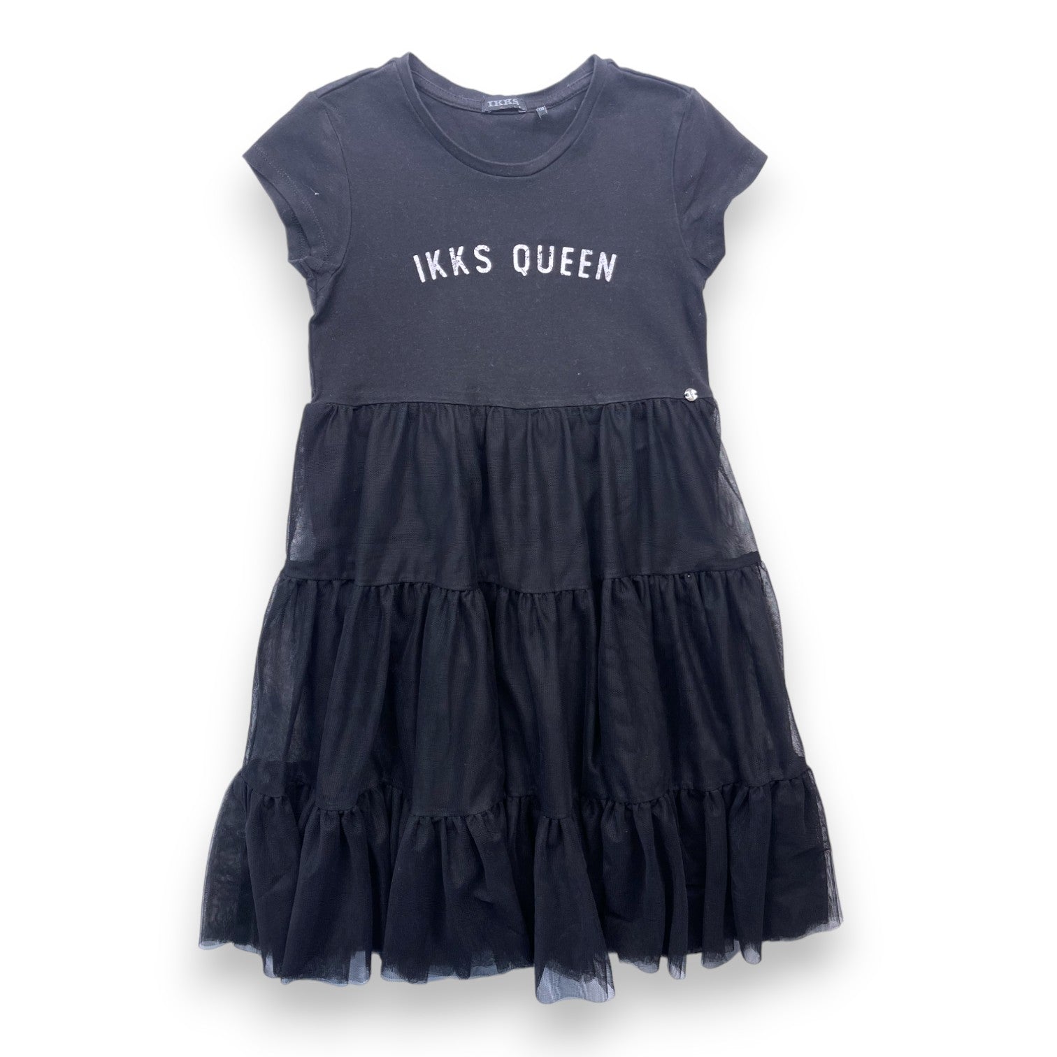 IKKS - Langes schwarzes Kleid mit Tüllrock - 6 Jahre