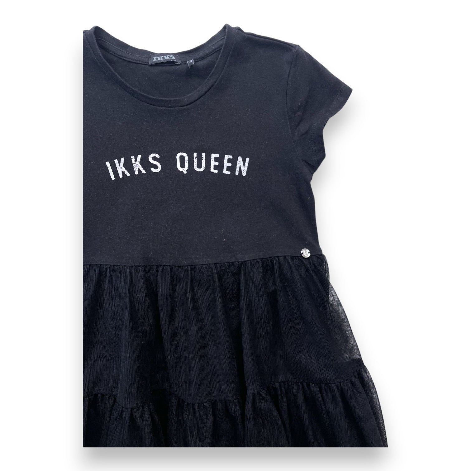 IKKS - Langes schwarzes Kleid mit Tüllrock - 6 Jahre