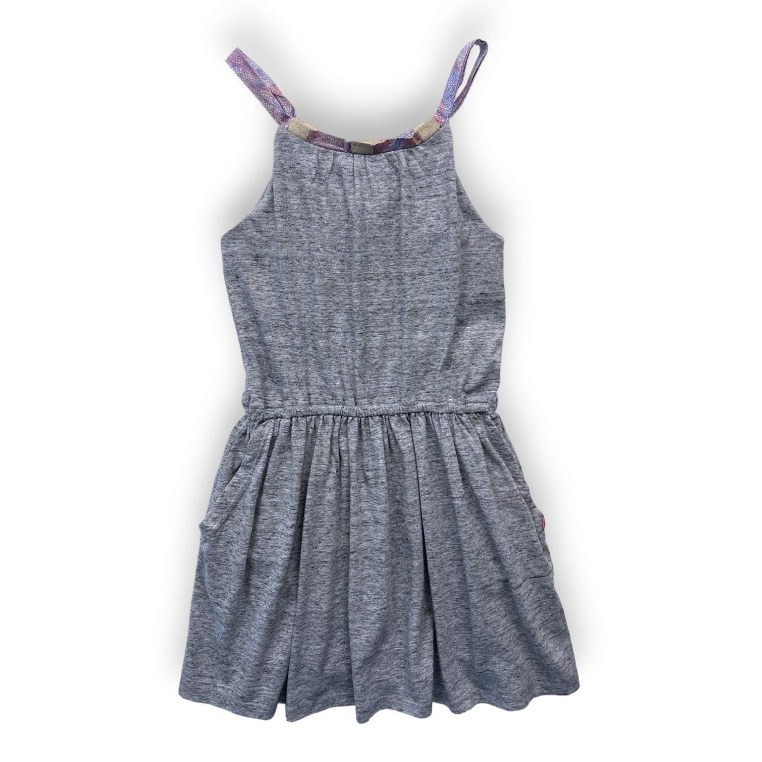 IKKS - Graumeliertes Kleid mit Trägern - 8 Jahre