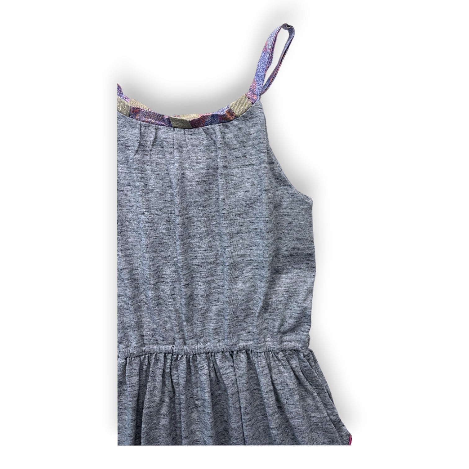 IKKS - Graumeliertes Kleid mit Trägern - 8 Jahre