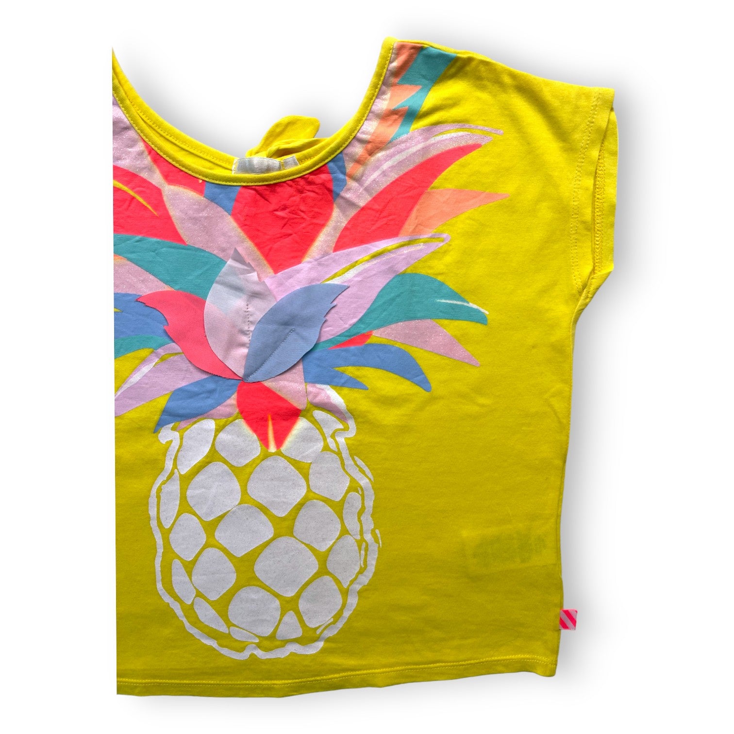 BILLIEBLUSH - Gelbes T-Shirt mit Ananas-Print - 8 Jahre