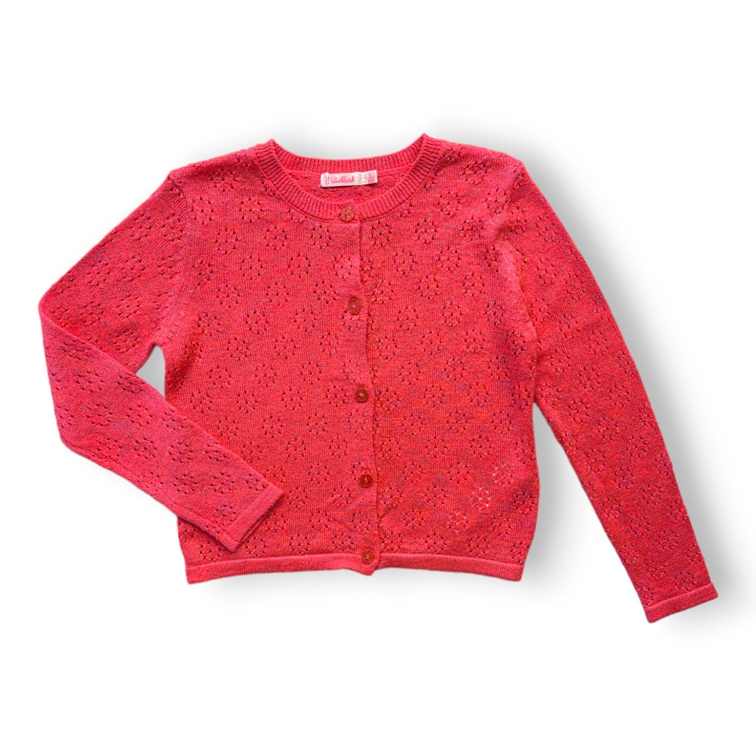 BILLIEBLUSH - Rosa Strickjacke mit Glanzfaden - 5 Jahre