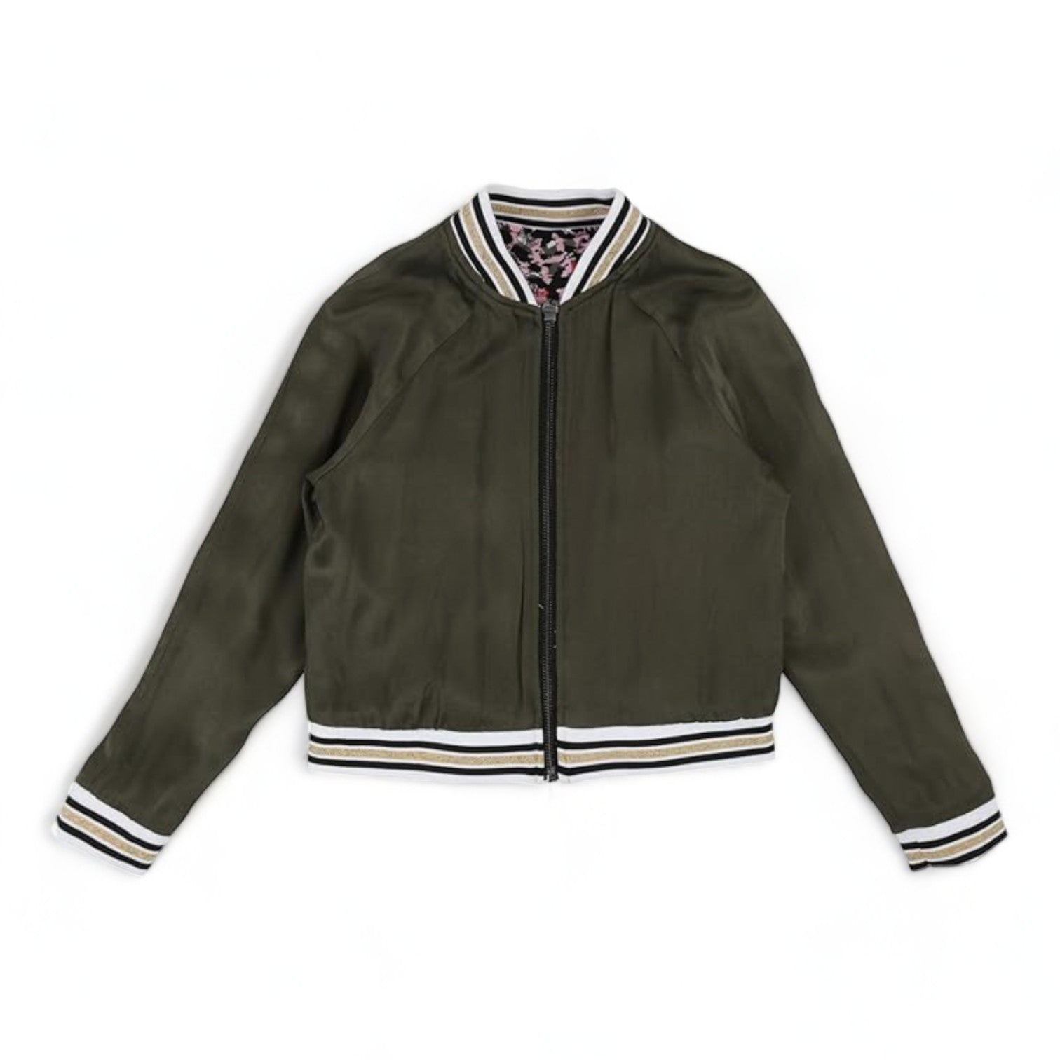 ZADIG & VOLTAIRE - Reversible satin zipped bomber jacket - 5 years