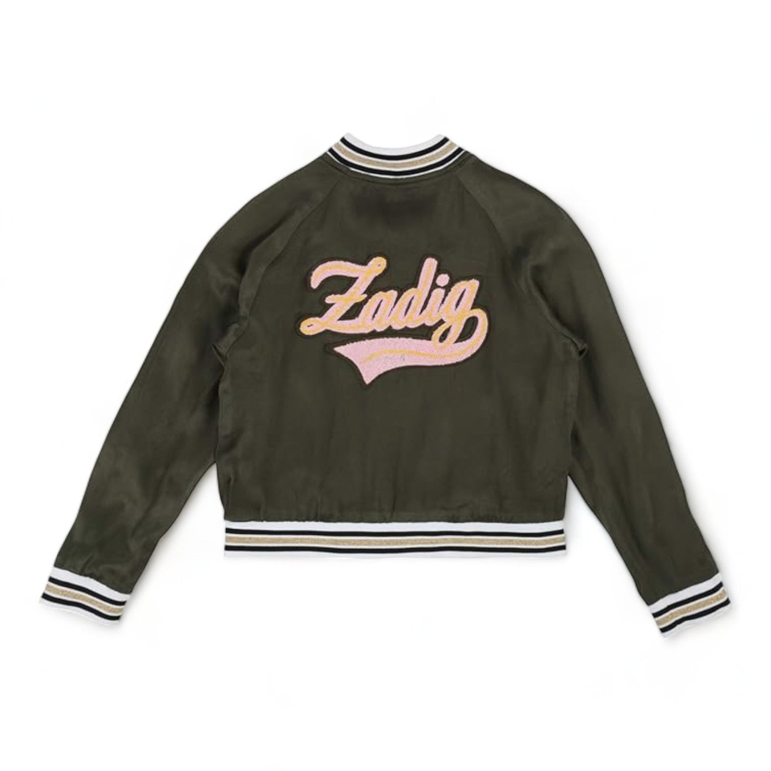 ZADIG & VOLTAIRE - Reversible satin zipped bomber jacket - 5 years