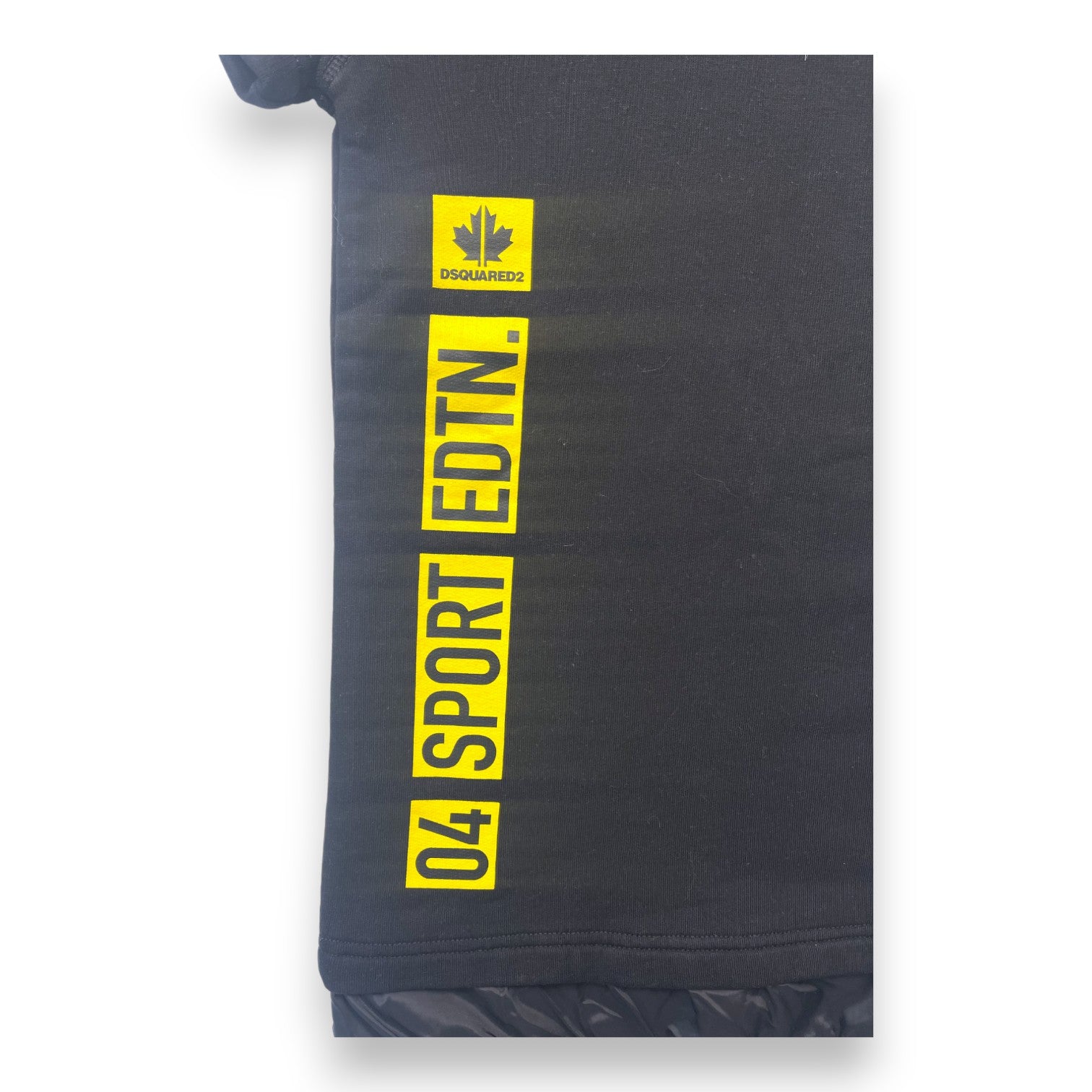 DSQUARED - Schwarzes Sweatshirtkleid mit kurzen Ärmeln - 6 Jahre