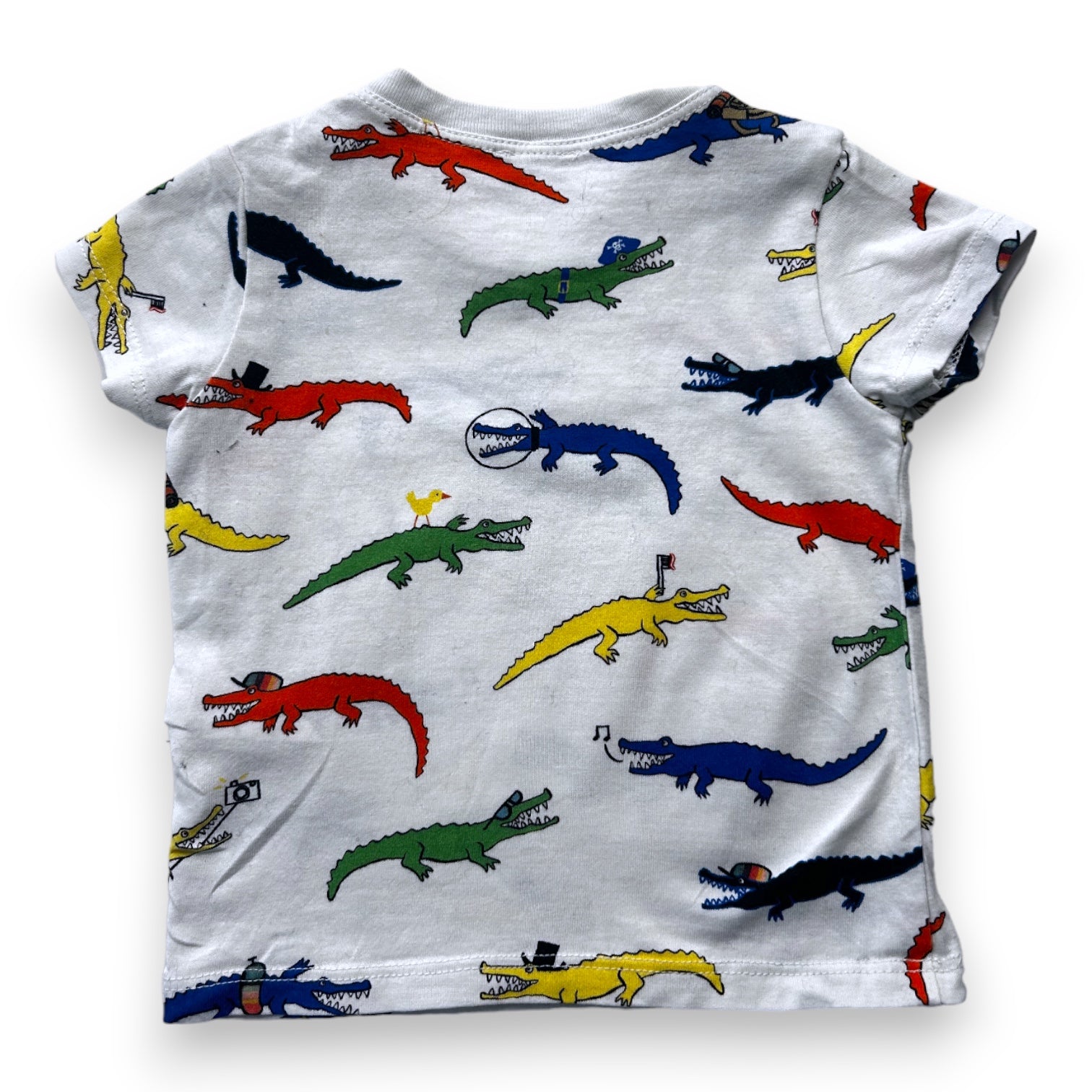 PAUL SMITH - white dinosaur print t-shirt - 6 months