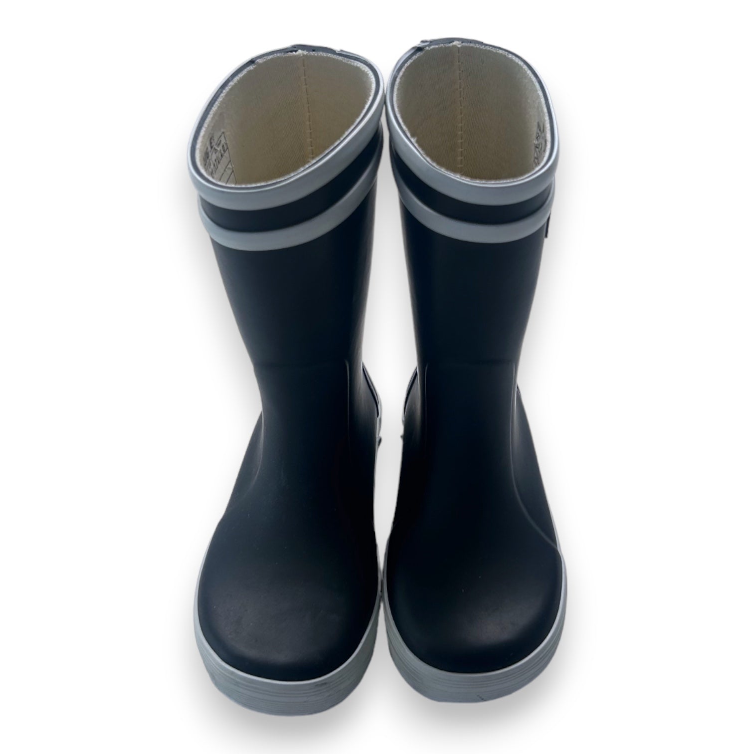 AIGLE - Schwarz-Weiße Gummistiefel - 27