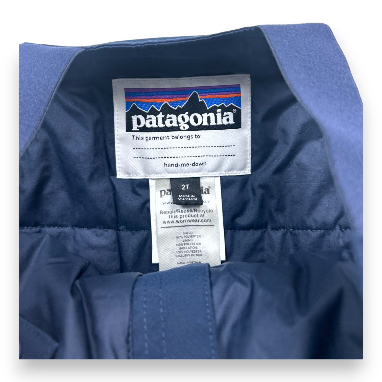 PATAGONIA - Blue ski suit - 2 years
