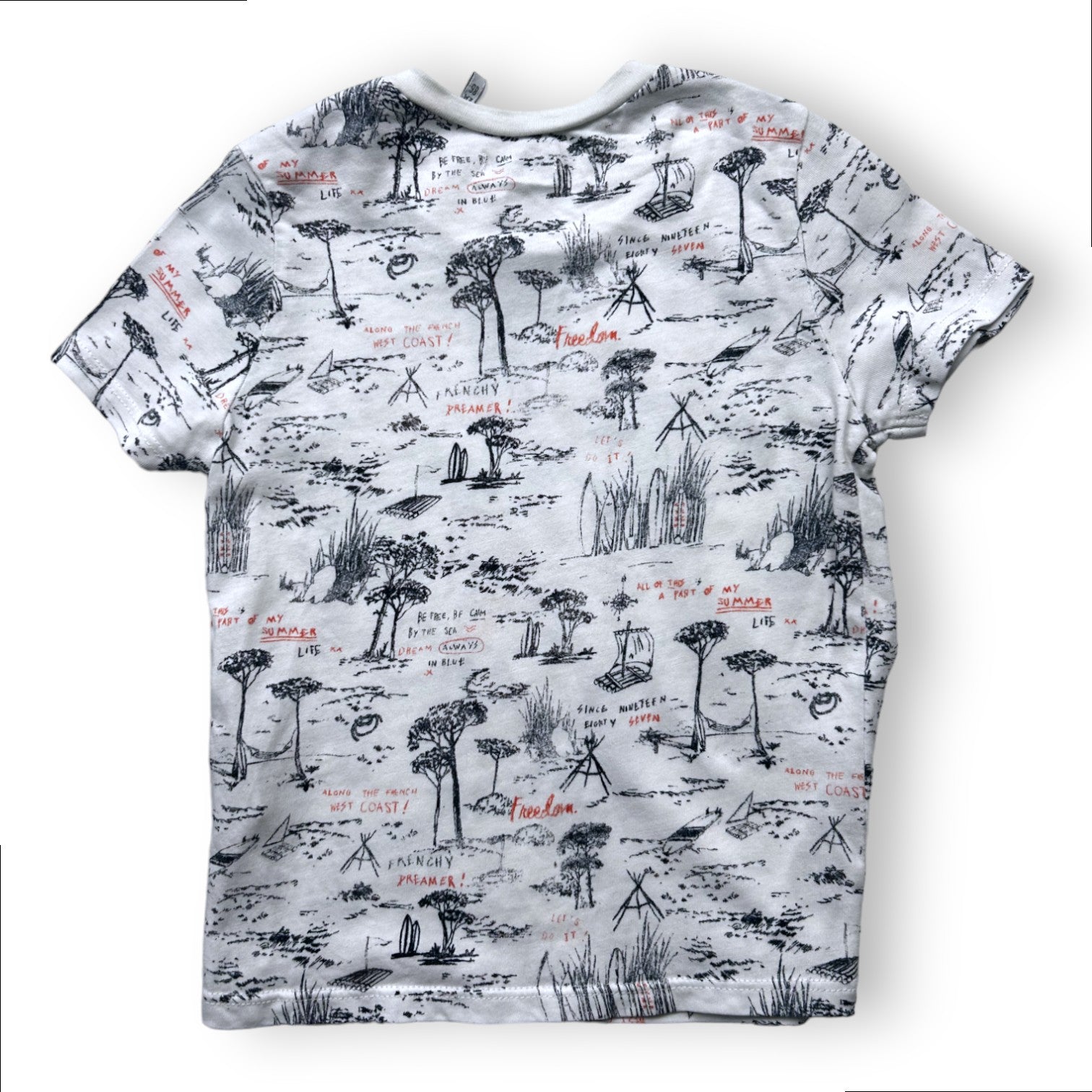 IKKS - weißes T-Shirt mit Aufdruck "WHO'S THE KING" - 2 Jahre