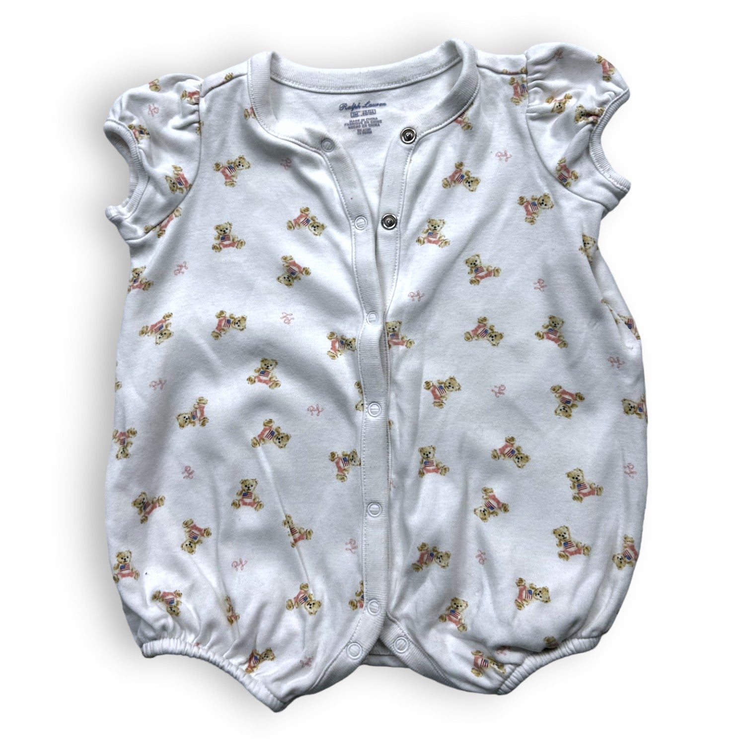 RALPH LAUREN - Body motifs oursons - 3 mois