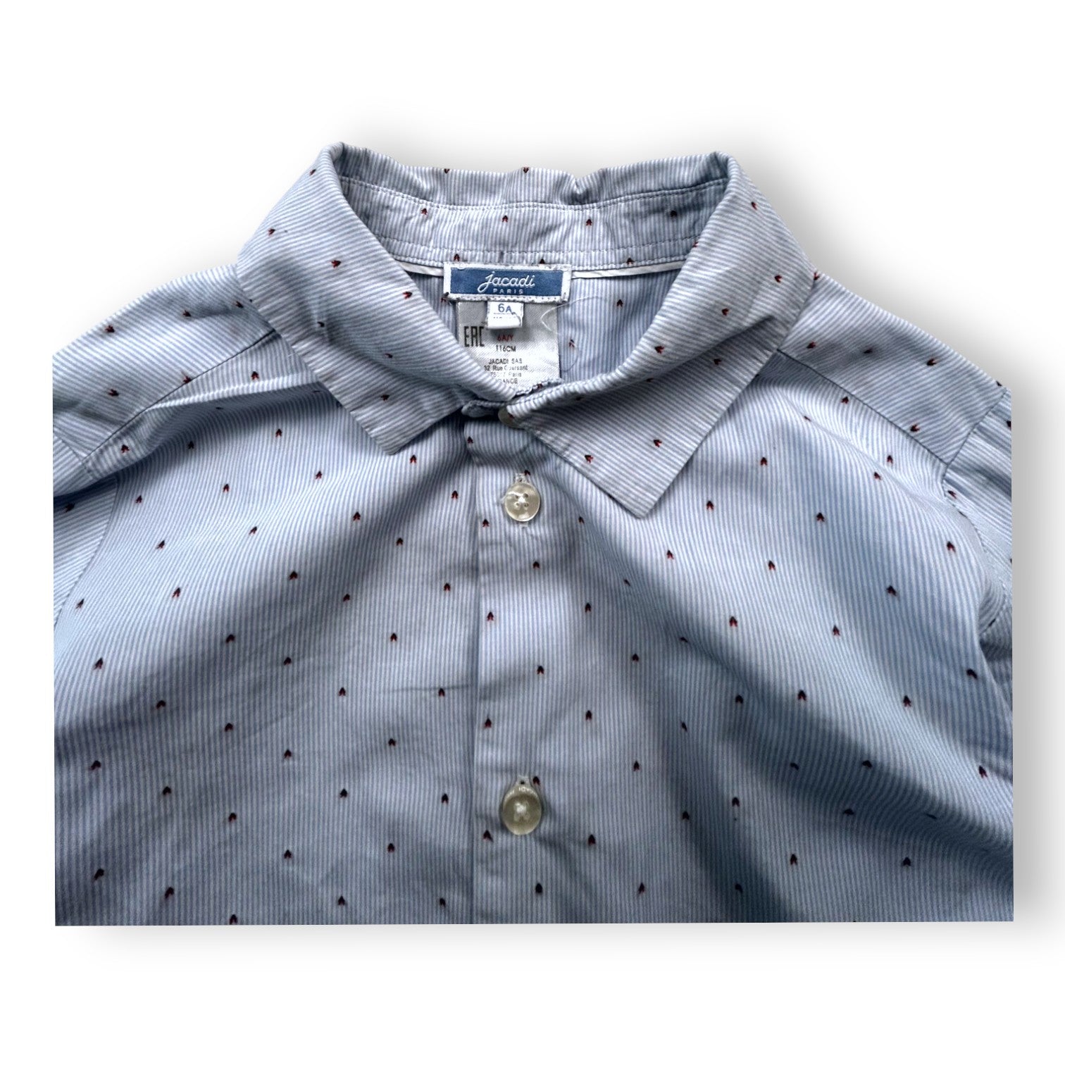 JACADI - Chemise bleu avec détail - 6 ans