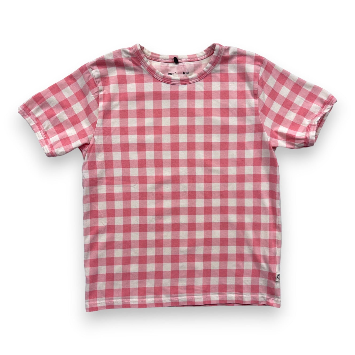 MINI RODINI - T shirt vichy rose - 6/7 ans