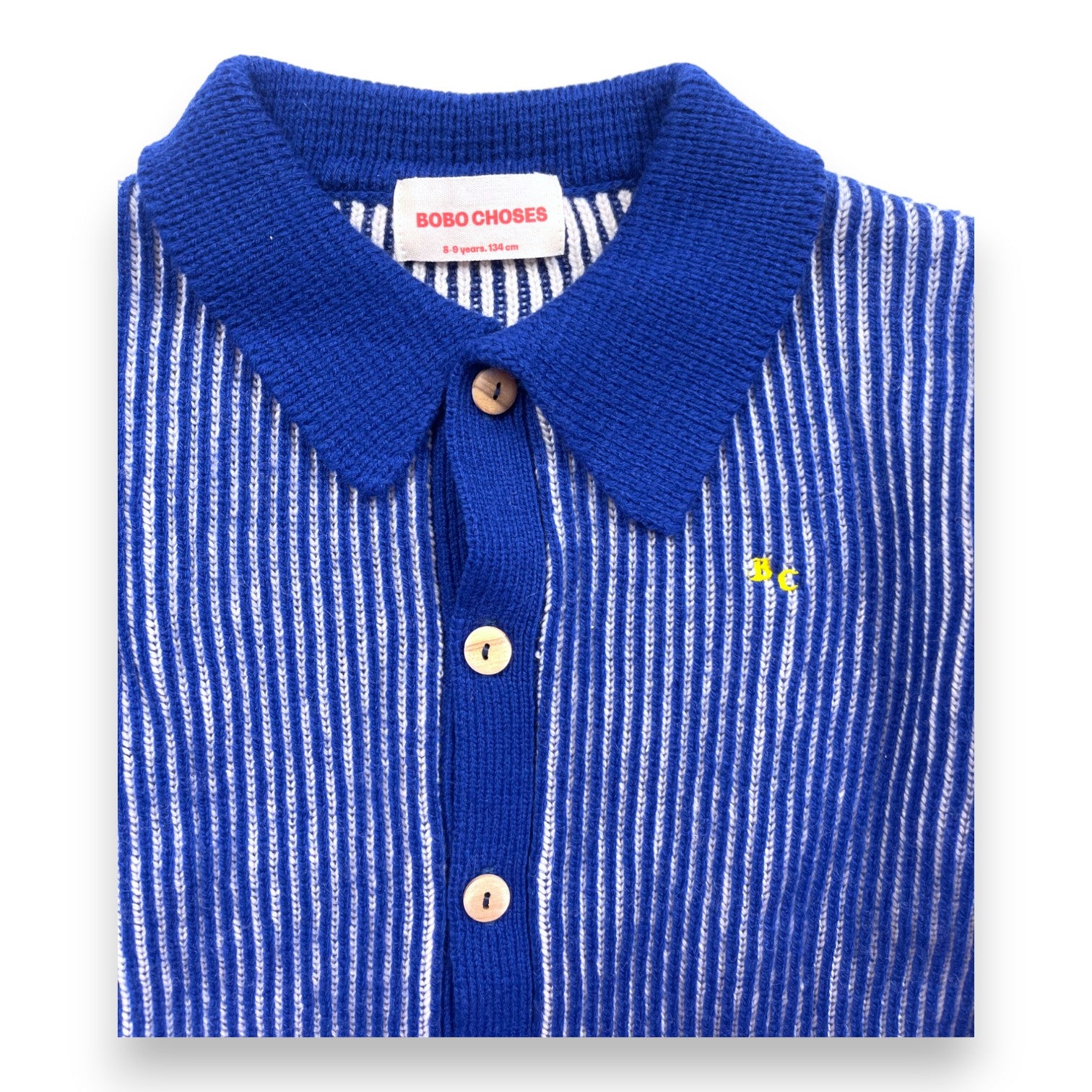 BOBO CHOSES - Bunt gestreifte Wolljacke - 8/9 Jahre