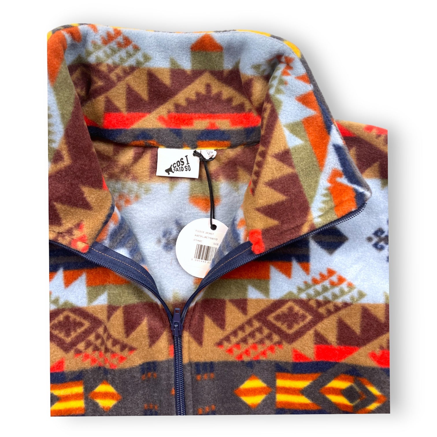 COS I SAID SO - Veste polaire à motifs ethniques colorés (neuve) - 14 ans