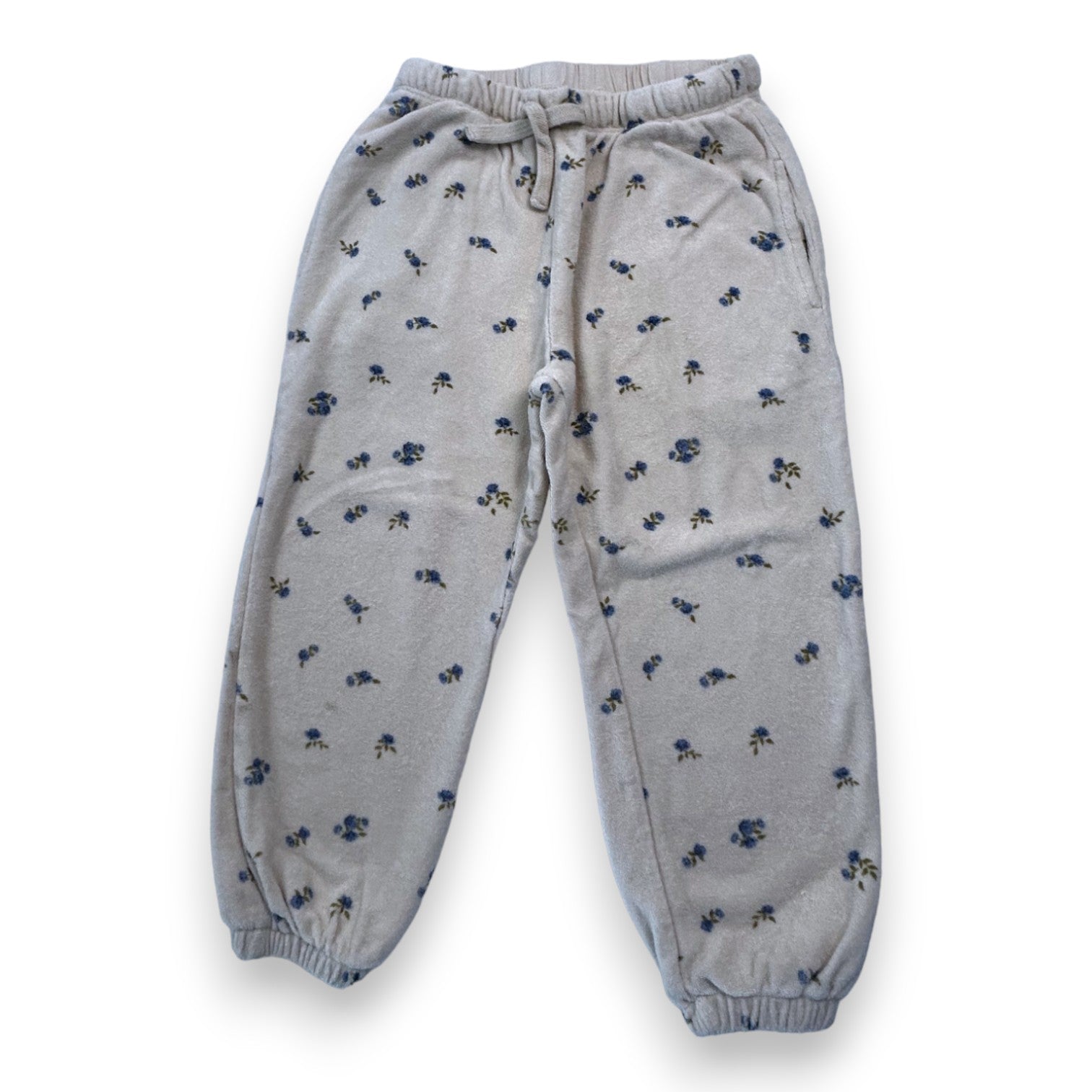 KONGES SLOJD - Beiges Set mit Blumenmuster - 4 Jahre