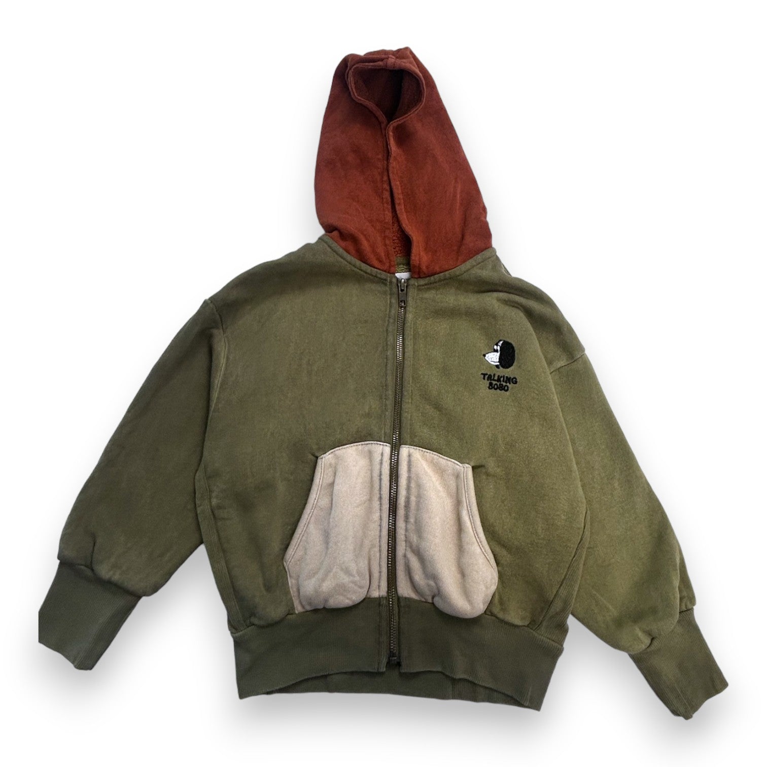 BOBO CHOSES - Green zip-up jacket - 6 years
