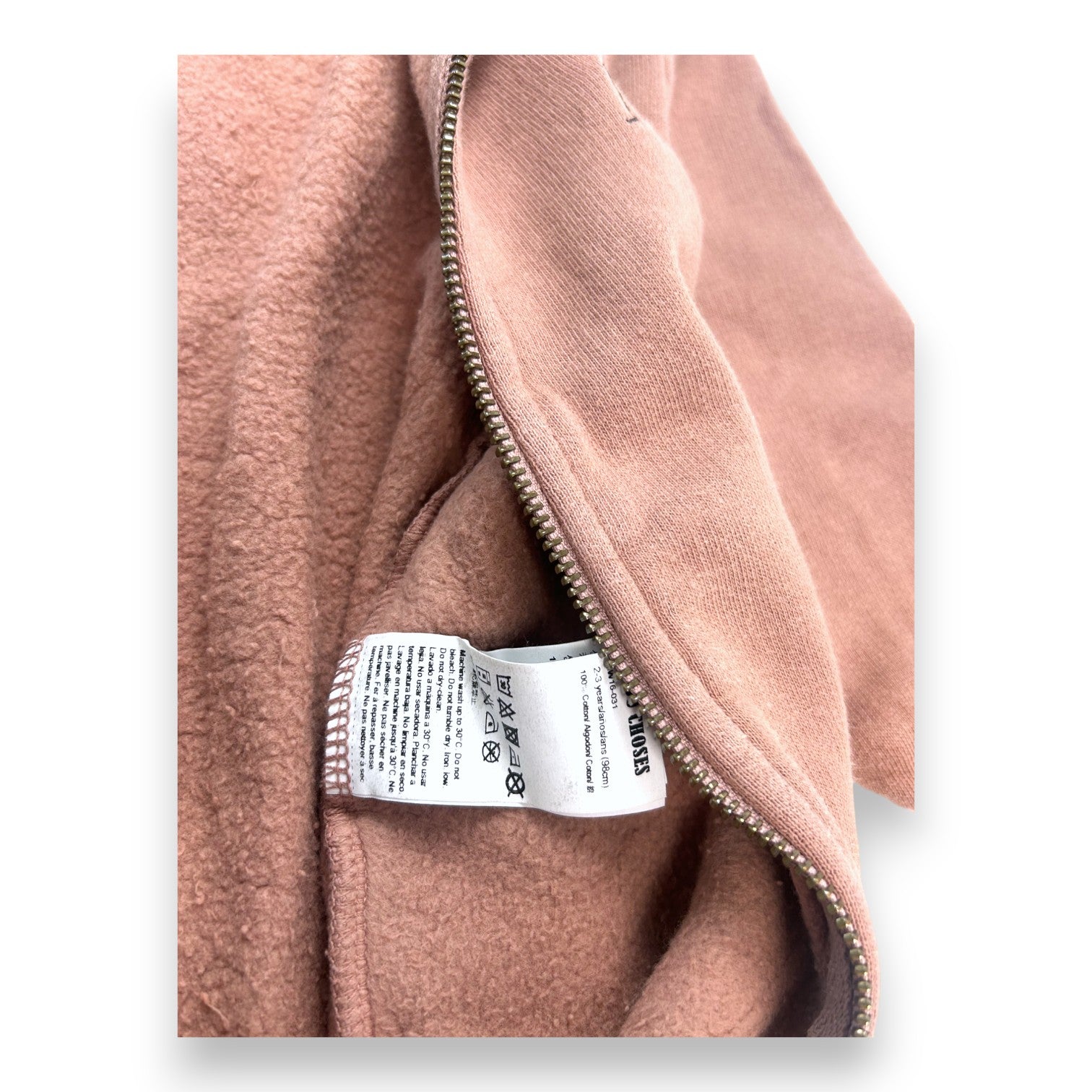 BOBO CHOSES - Braune Reißverschlussjacke - 3 Jahre