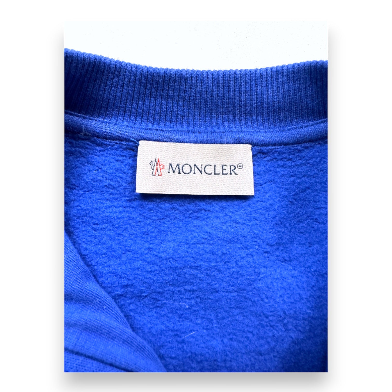 MONCLER - Cardigan matelassé bleu - 12 mois