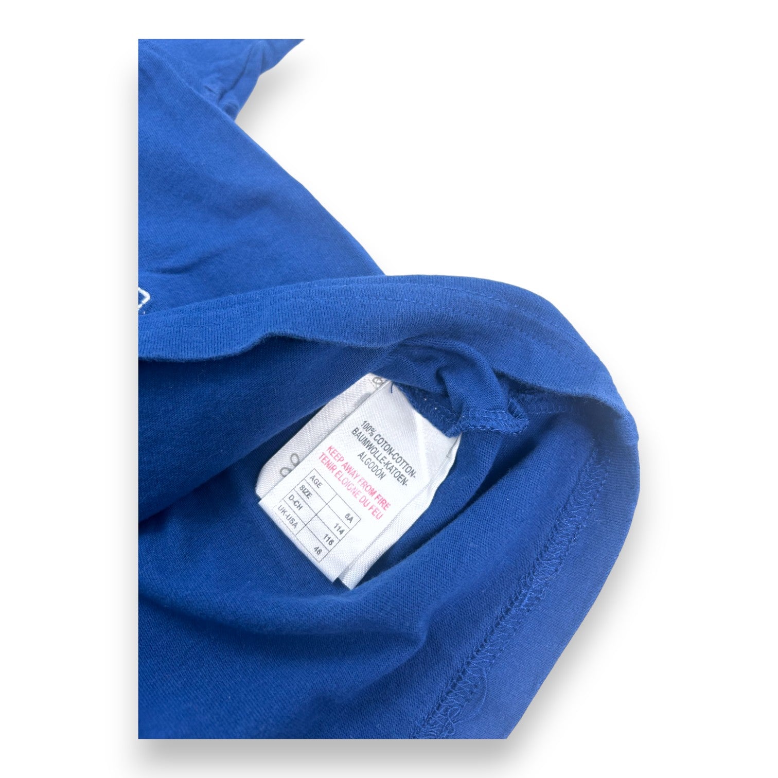 CYRILLUS - Besticktes blaues T-Shirt - 6 Jahre