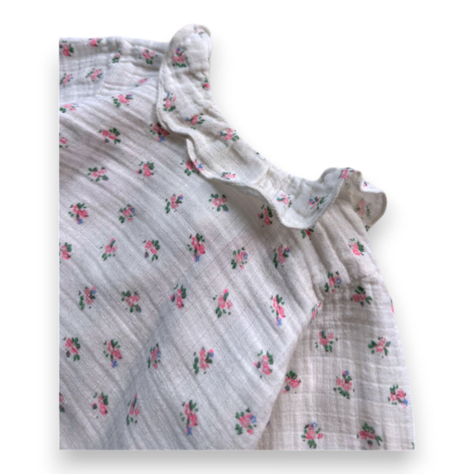 BONPOINT - White floral blouse - 3 months