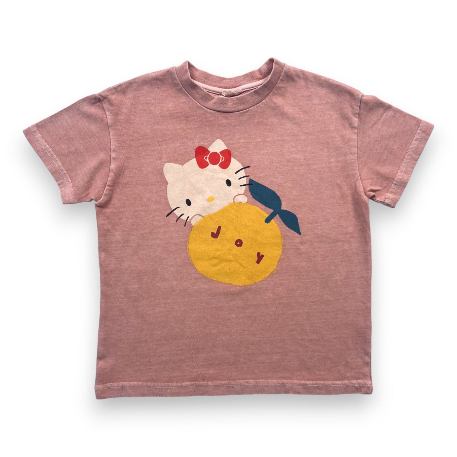 JELLY MALLOW - T shirt rose "Joy" Hello Kitty - 6/7 ans