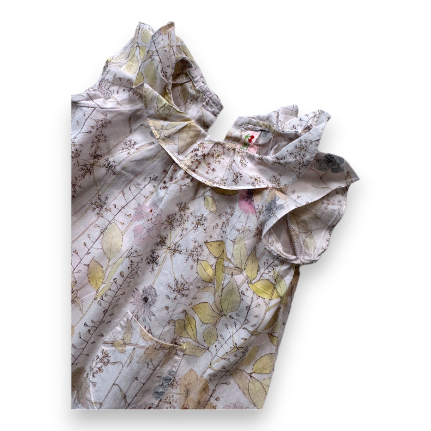 BONPOINT - Pink floral romper - 6 months