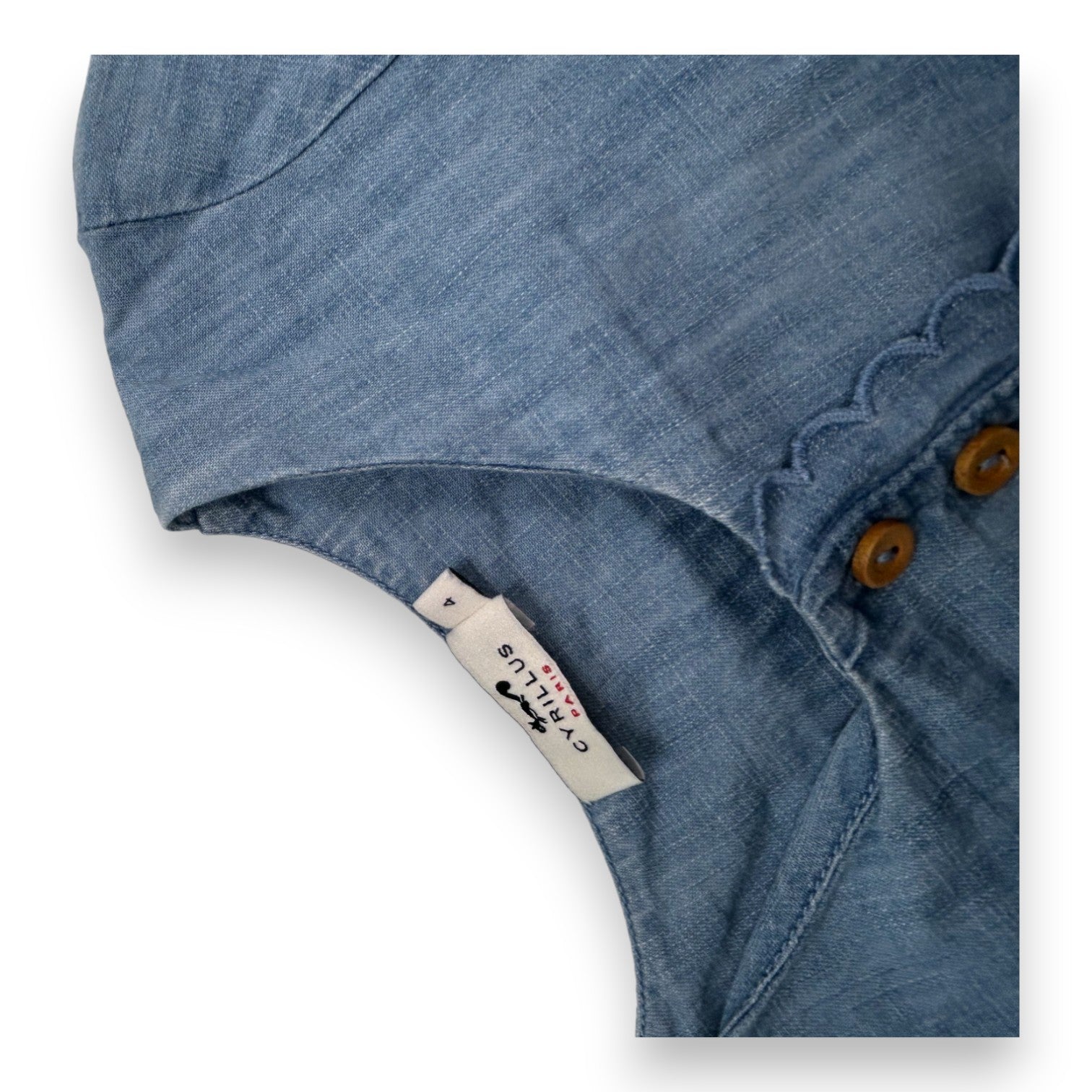 CYRILLUS - Long-sleeved denim dress - 4 years