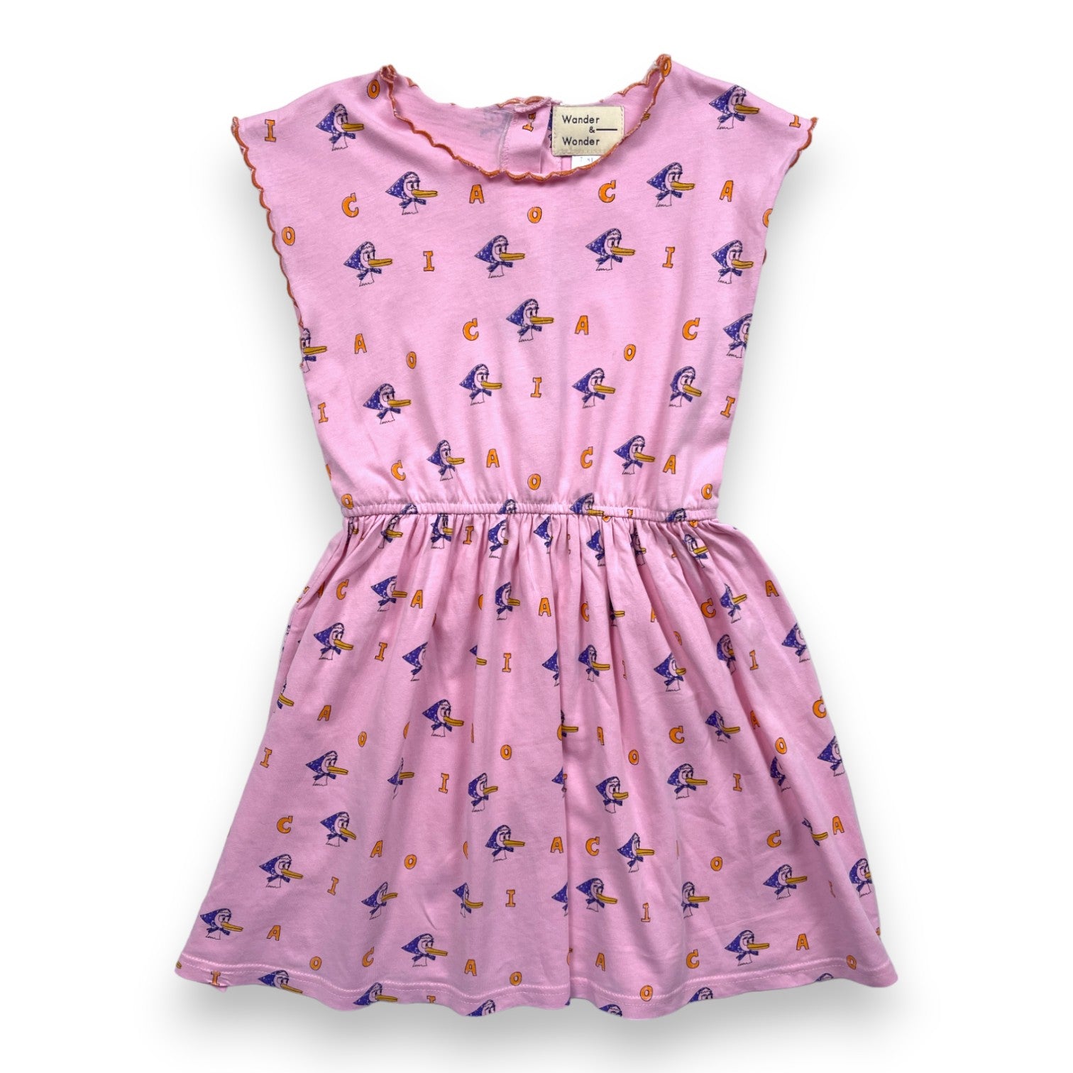 WANDER & WONDER - Robe rose à motifs colorés - 7/8 ans