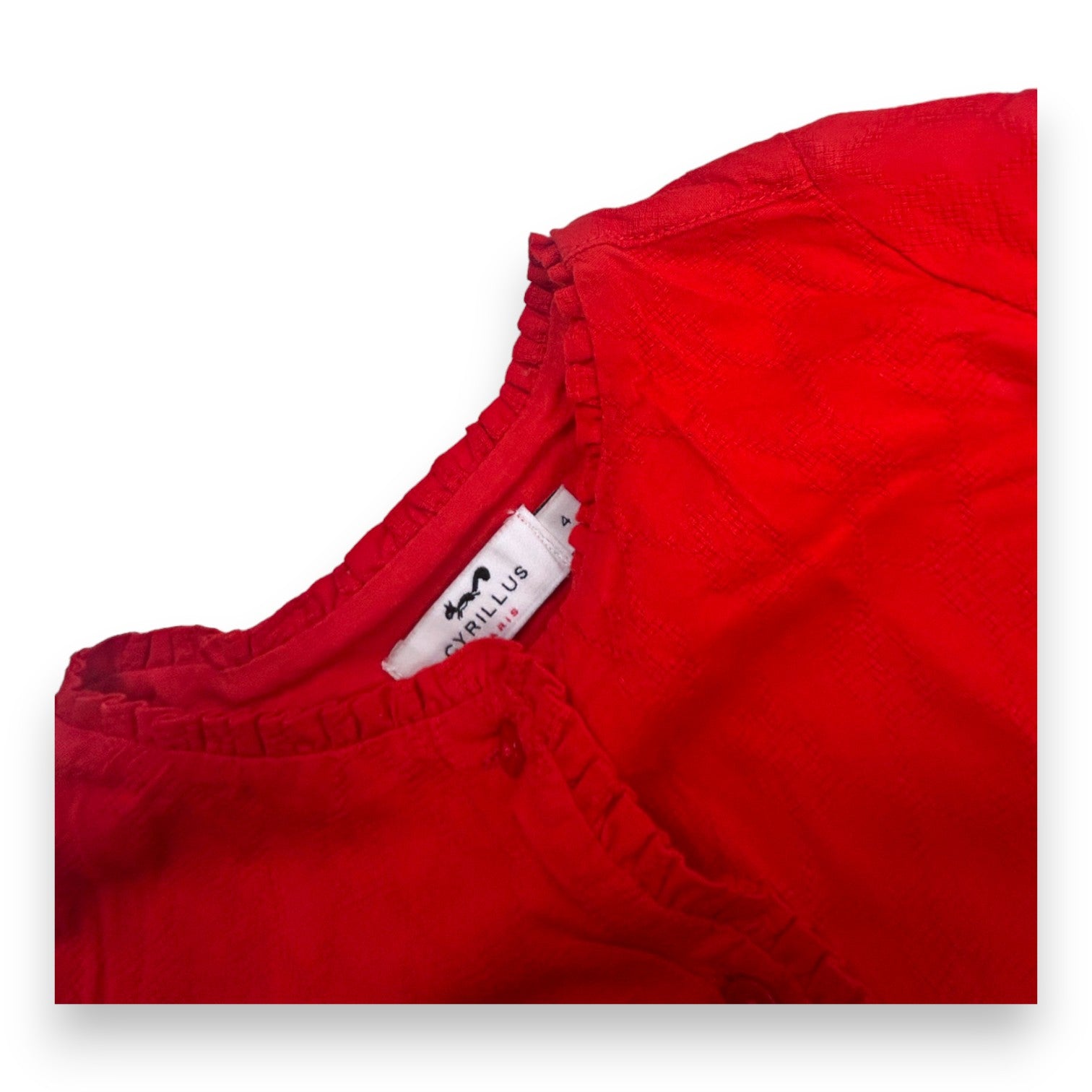 CYRILLUS - Red dress with details - 4 years