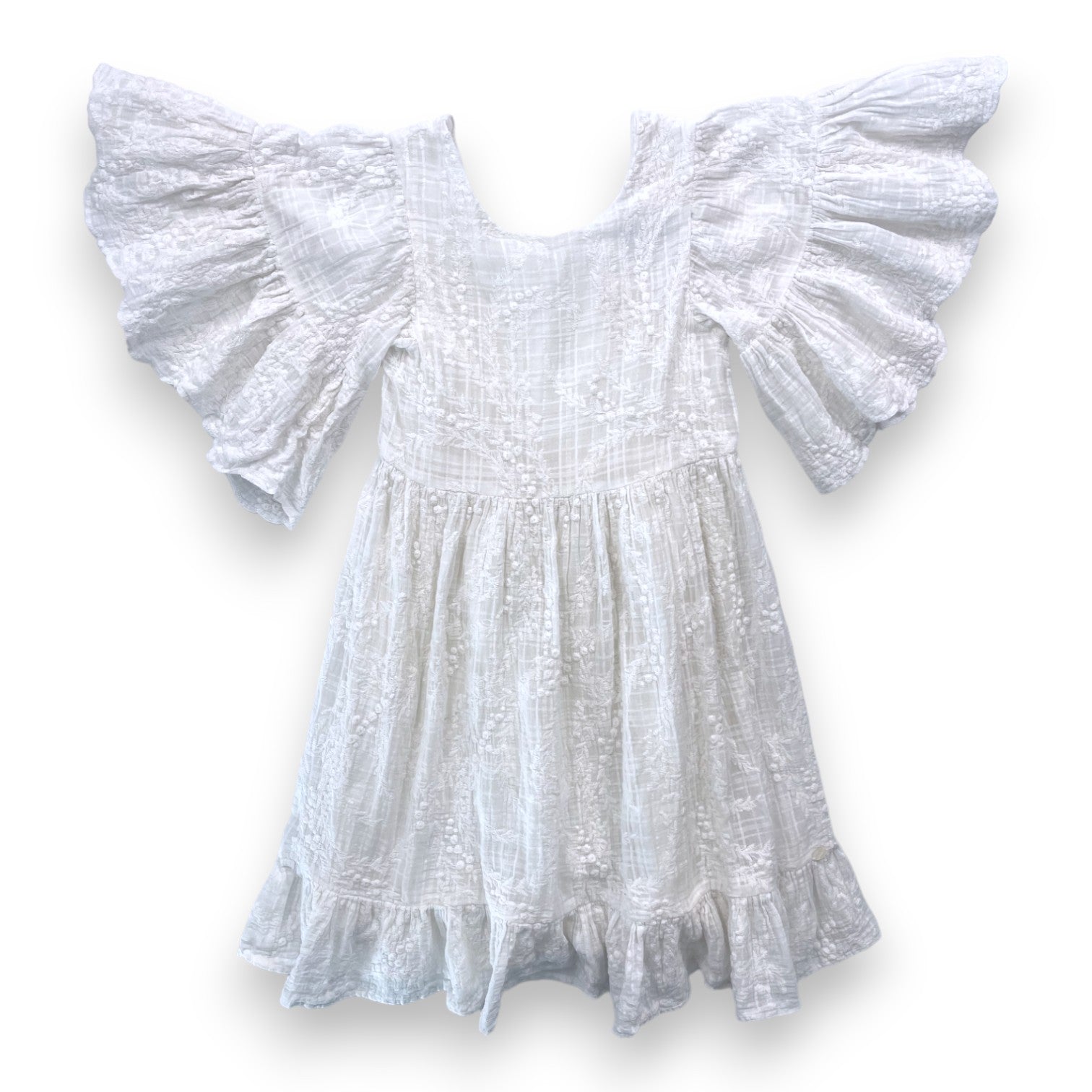 TARTINE & CHOCOLAT - Robe de cérémonie blanche à broderies - 8 ans