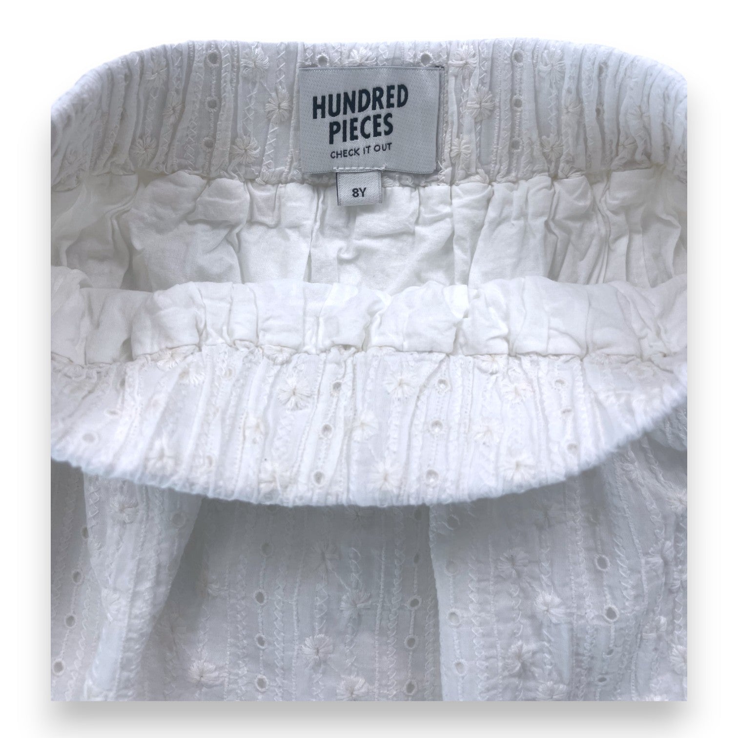 HUNDRED PIECES - Jupe longue blanche dentelle - 8 ans