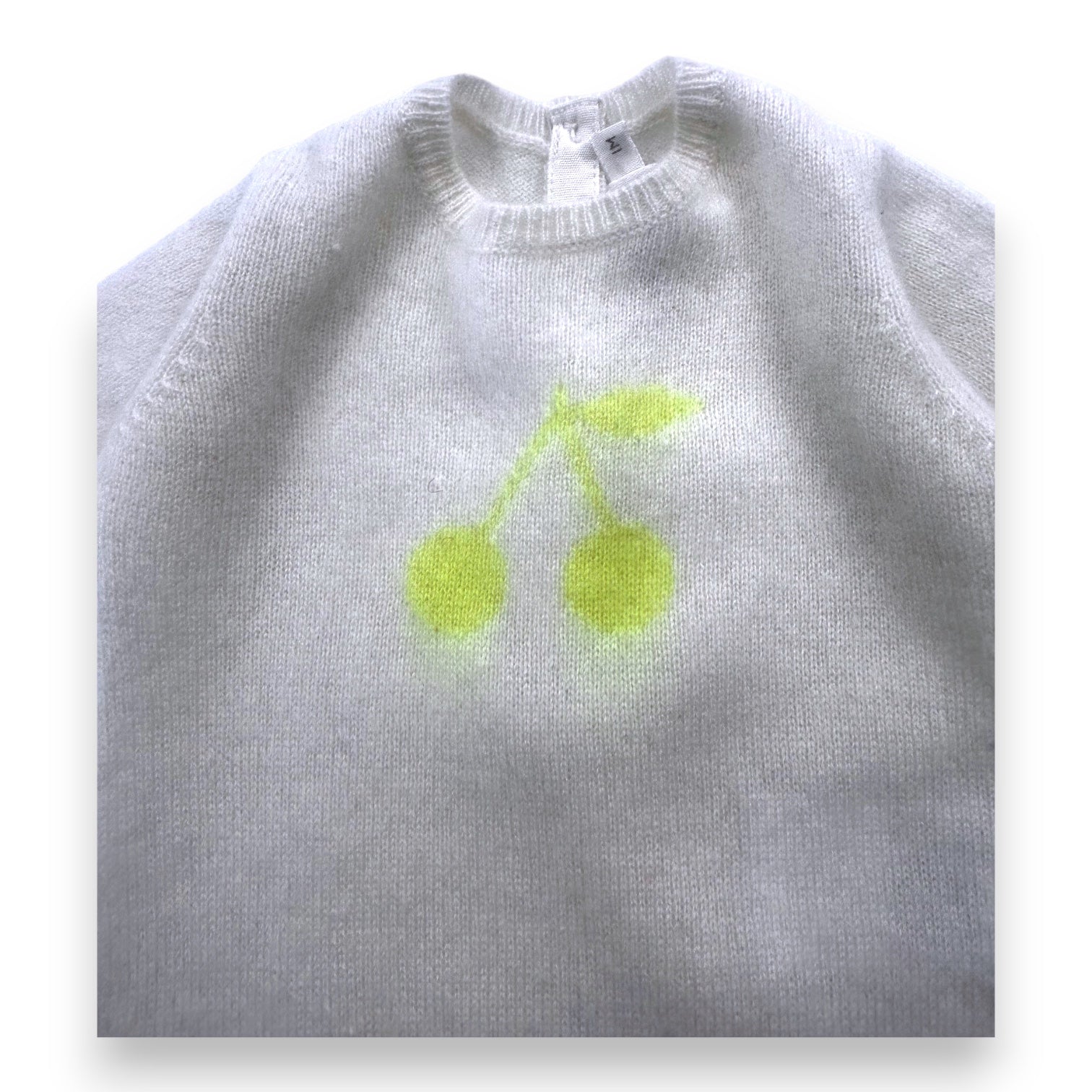 BONPOINT - Salopette beige cerise cachemire - 1 mois