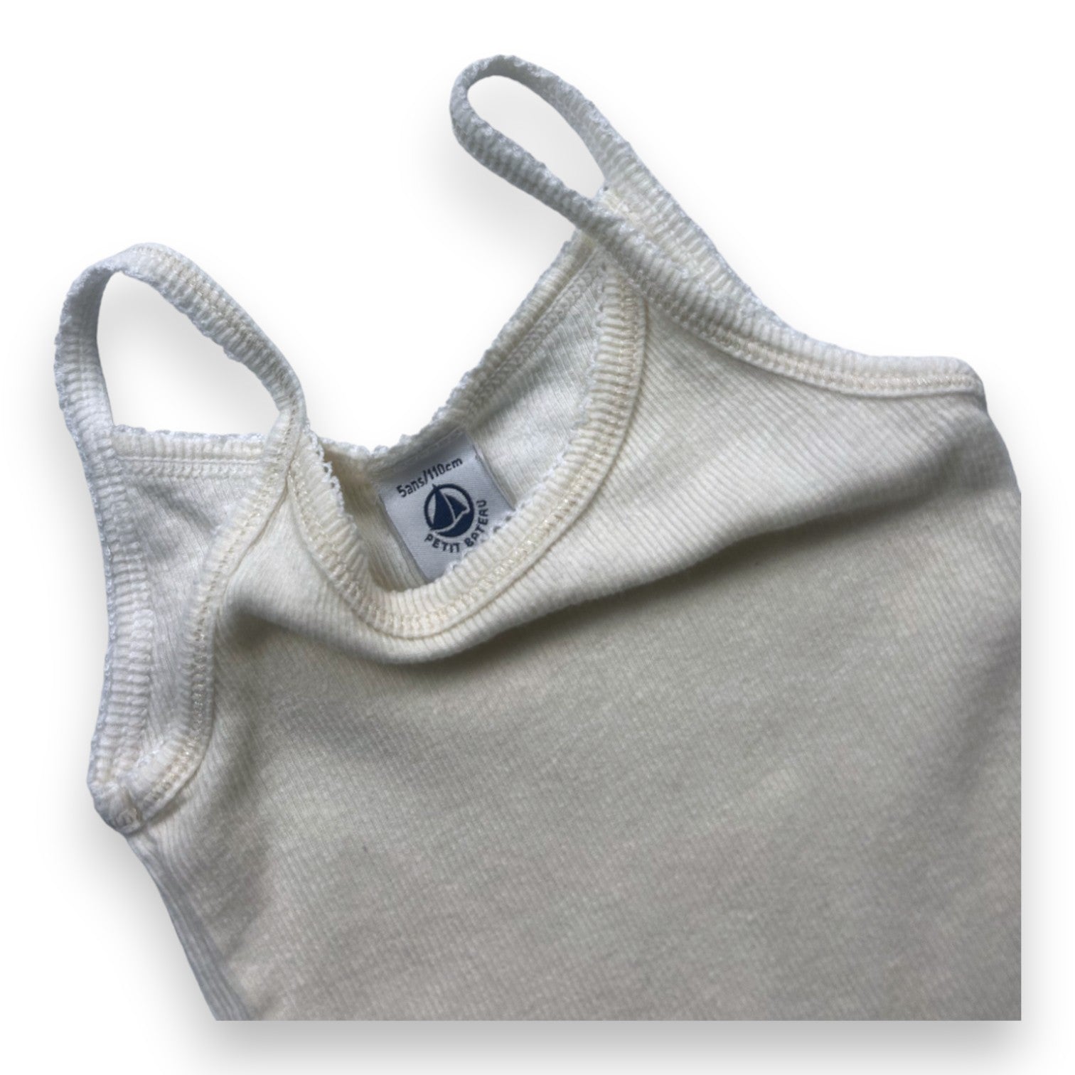 PETIT BATEAU - Beige tank top - 5 years