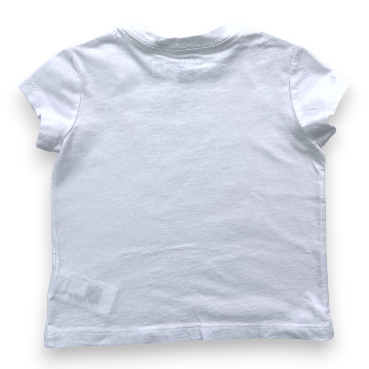 RALPH LAUREN - White short-sleeved T-shirt with colorful details - 2 years
