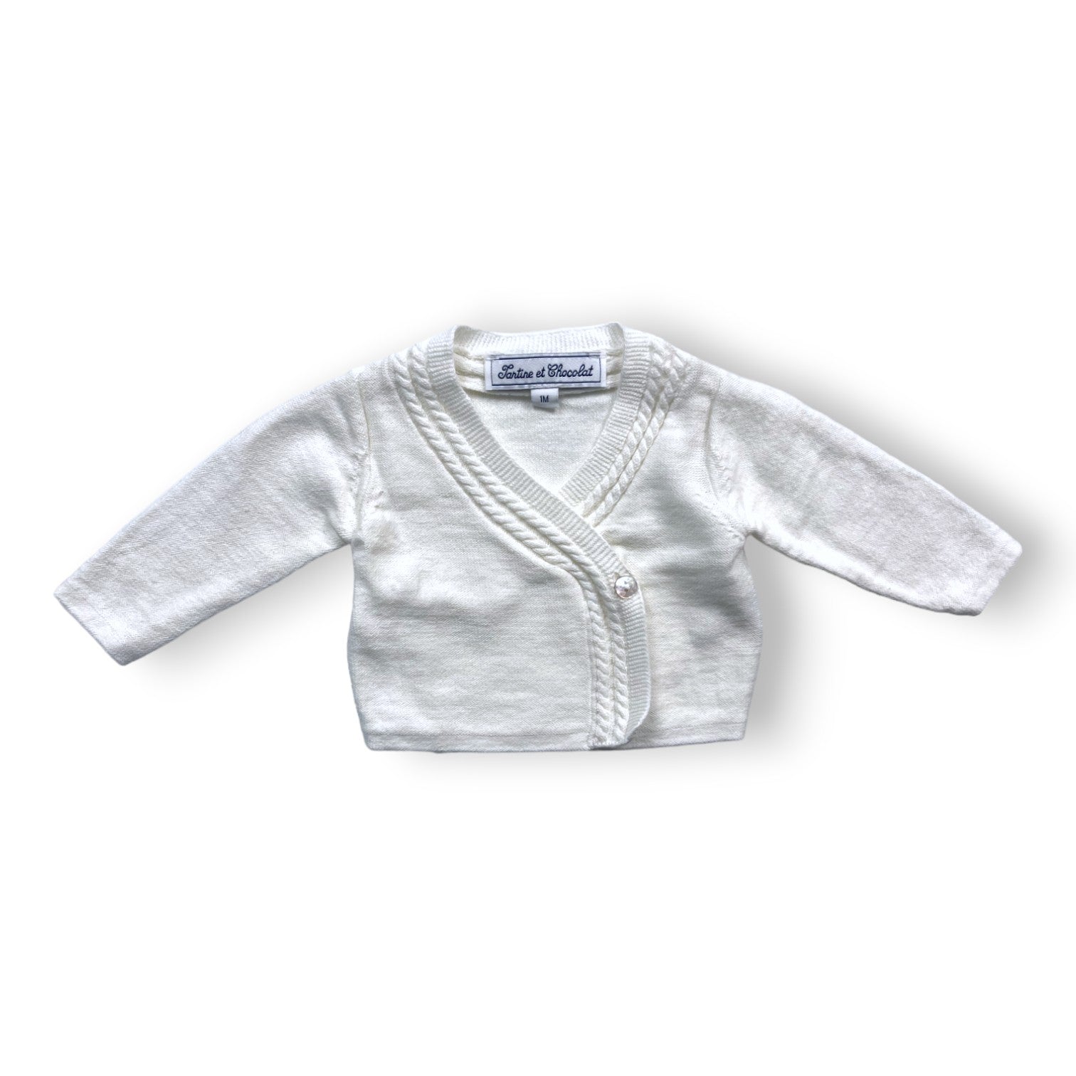 TARTINE & CHOCOLAT - Ecrufarbenes Herz-Tuch - 1 Monat