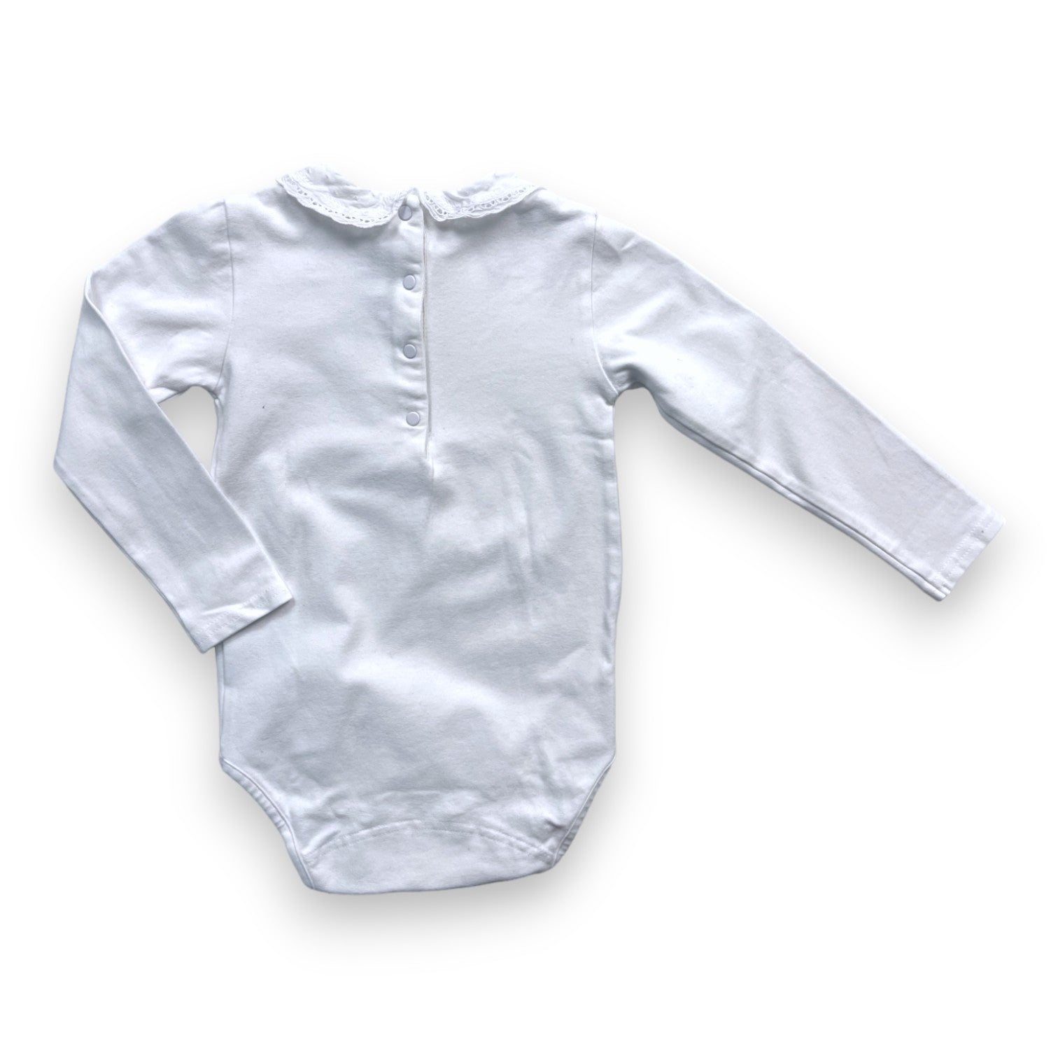 TARTINE & CHOCOLAT - Weißer Body mit Spitzenkragen - 2 Jahre