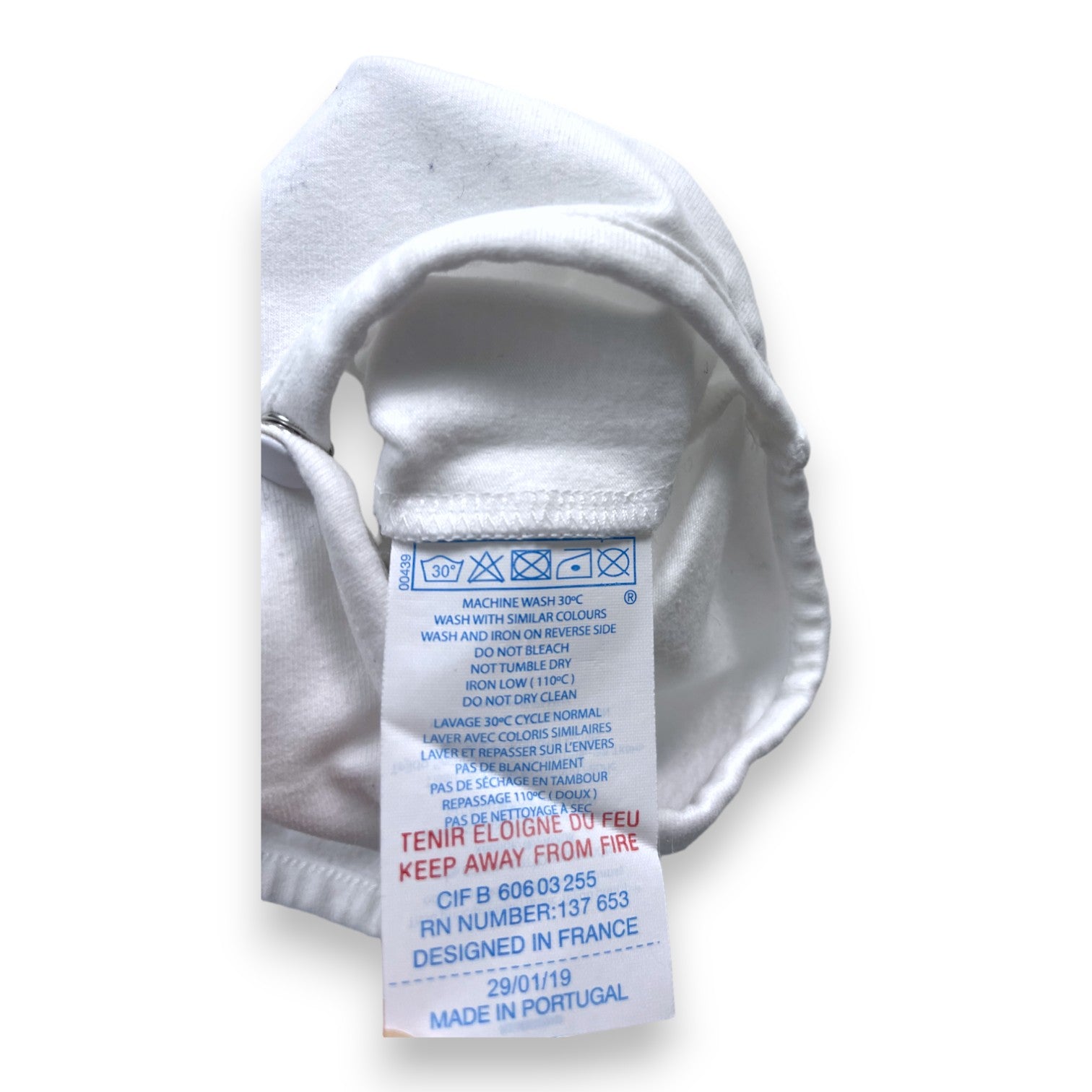 TARTINE & CHOCOLAT - Weißer Body mit Spitzenkragen - 2 Jahre