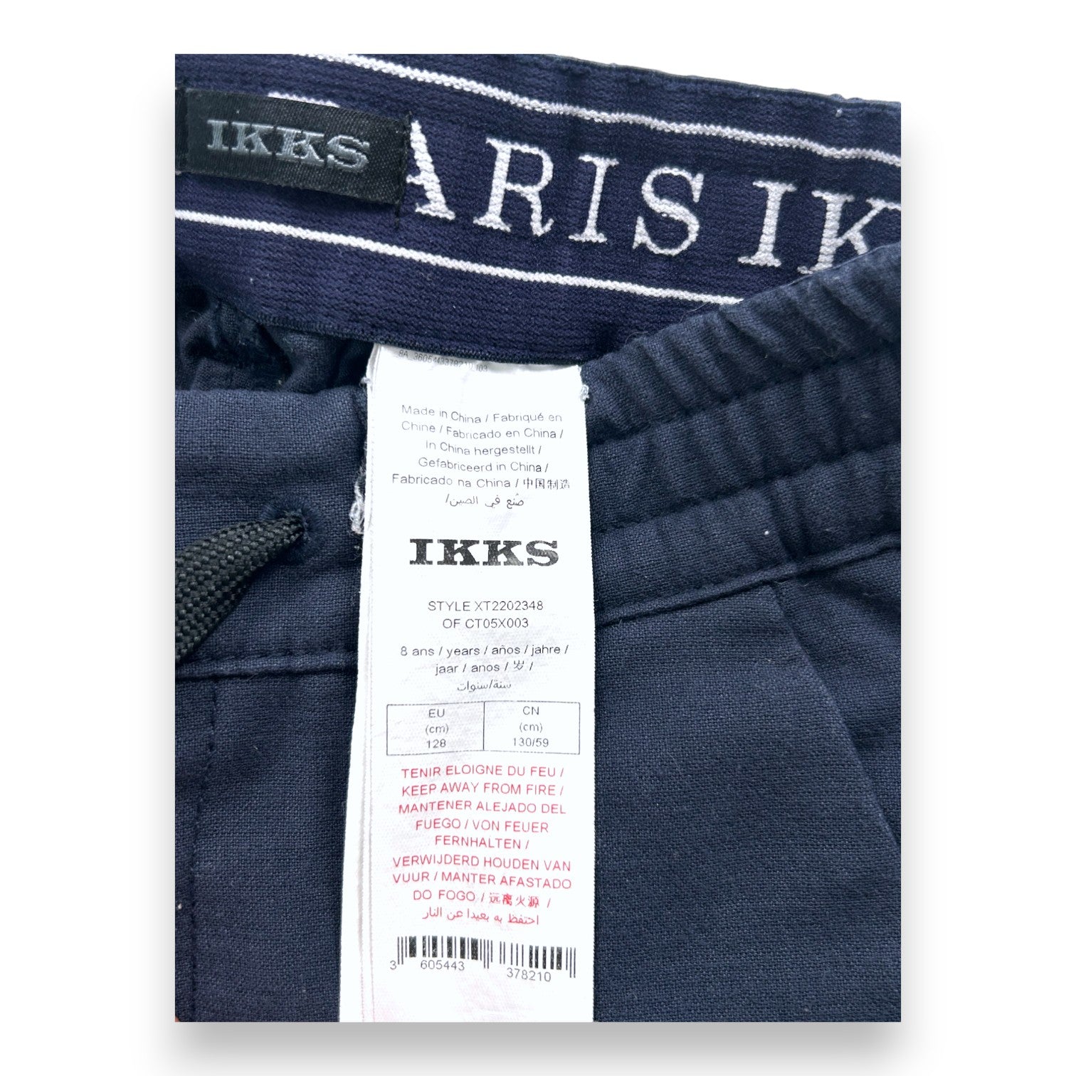 IKKS - Pantalon bleu coupe droite - 8 ans
