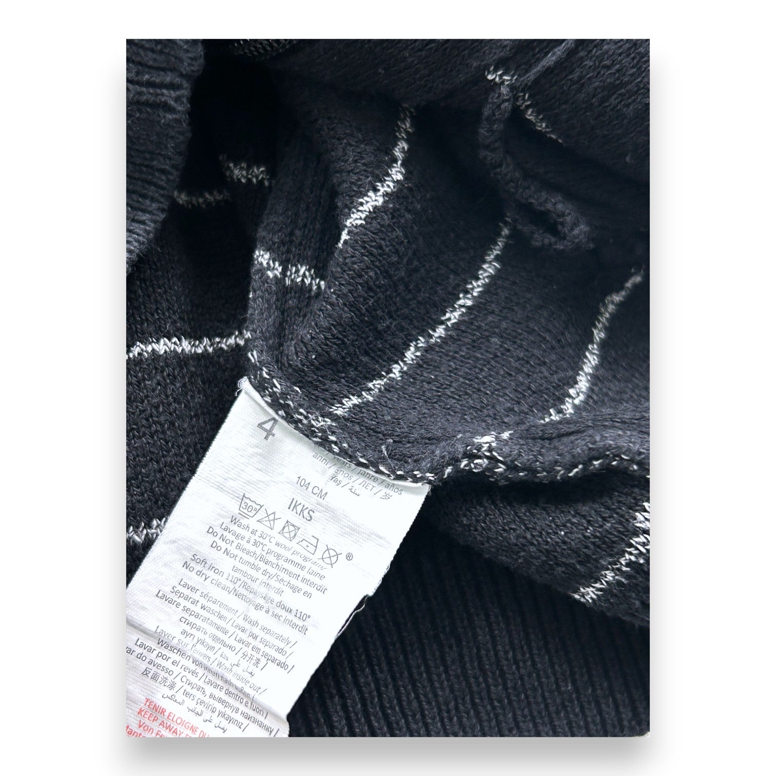 IKKS - Schwarze gestreifte Bomberjacken - 4 Jahre