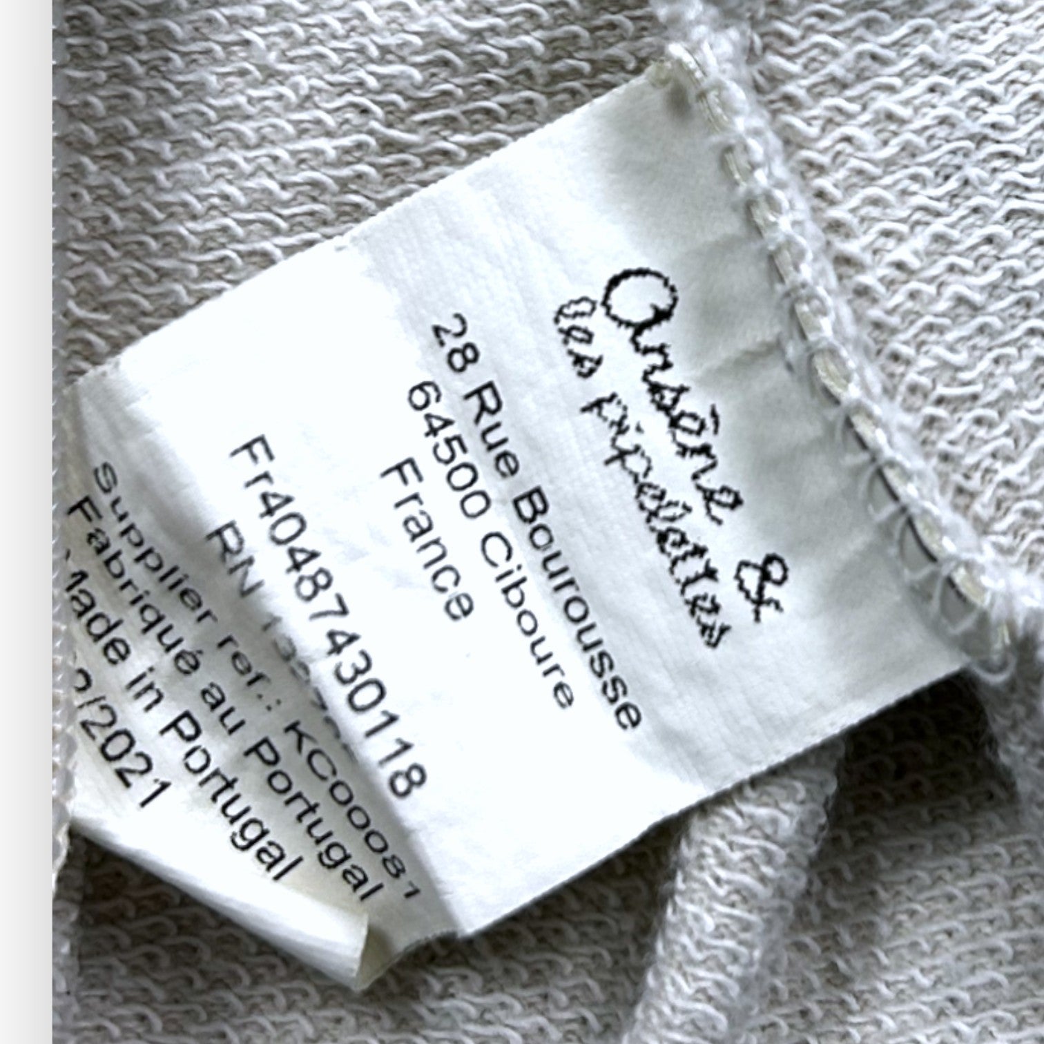 ARSÈNE ET LES PIPELETTES - Ecrufarbene Reißverschlussjacke mit Animalprint - 8 Jahre