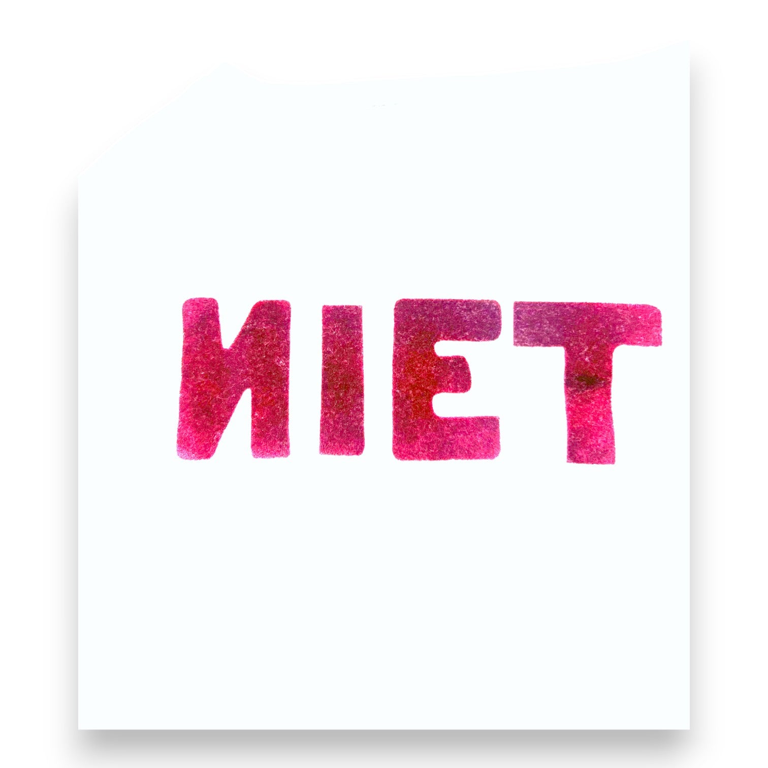 ARSÈNE ET LES PIPELETTES - T-shirt manches longues gris "NIET" en velours - 8 ans