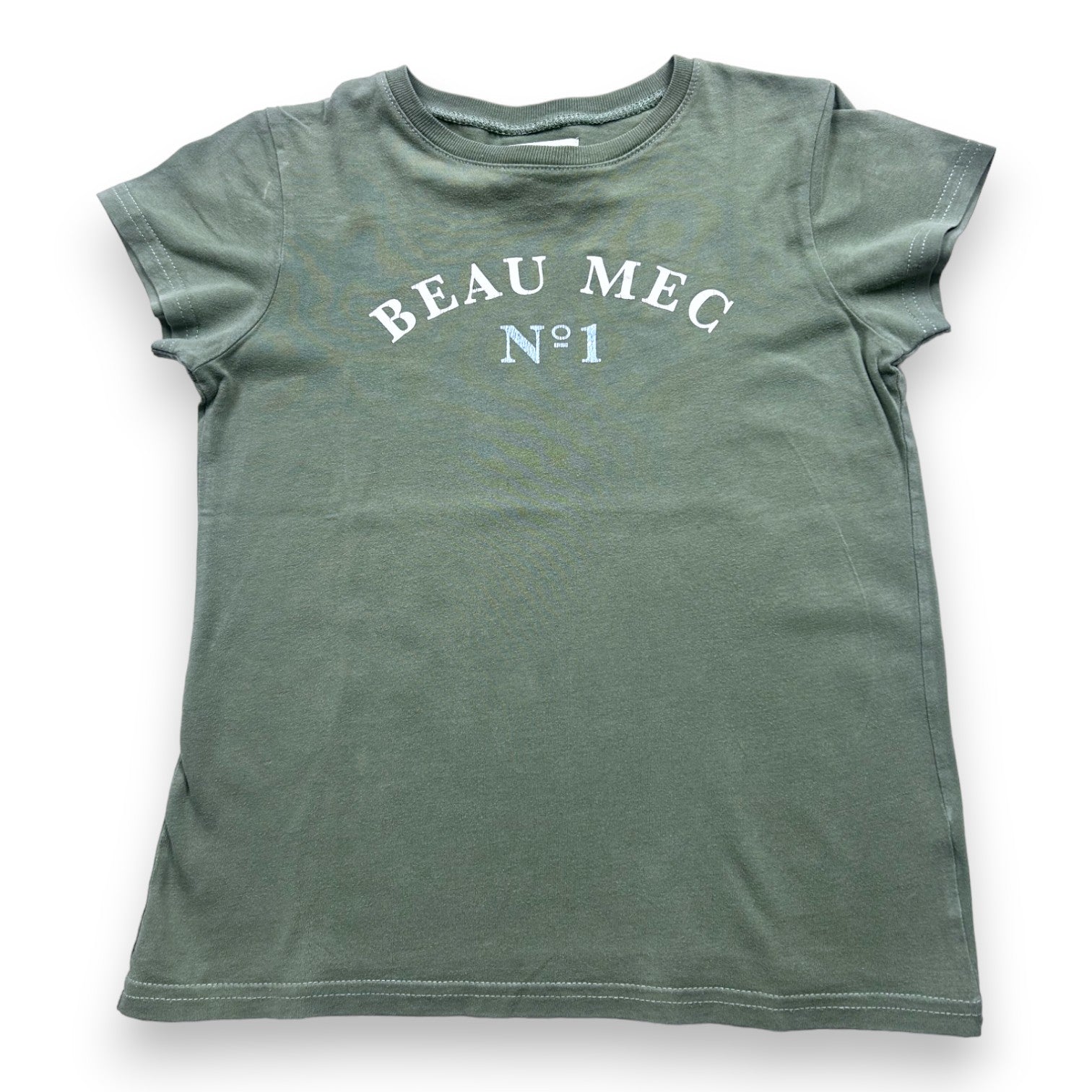 ARSÈNE ET LES PIPELETTES - T-shirt kaki "Beau mec" - 8 ans