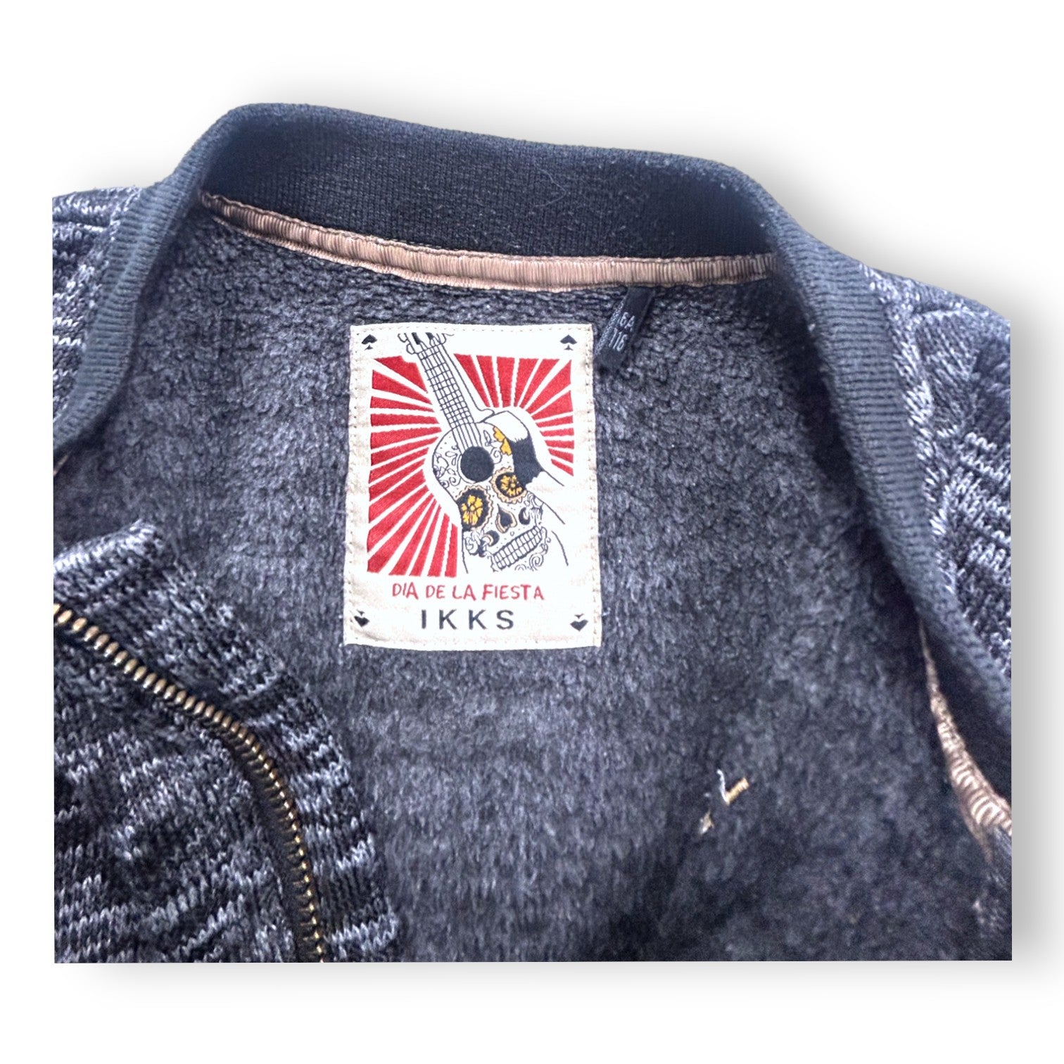 IKKS - Bombers gris col noir - 6 ans